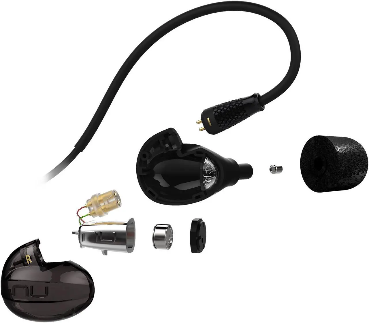 Alt view image 3 of 4 - Optoma Nuforce HEM-DYNAMIC High Resolution In-ear Headphones -Black