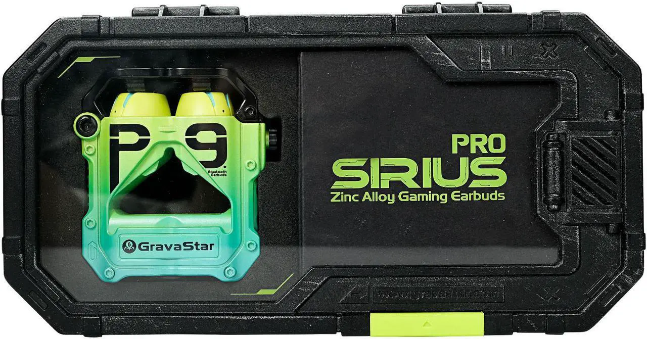 Alt view image 6 of 6 - GravaStar Sirius Pro True Wireless Earbuds - Neon Green