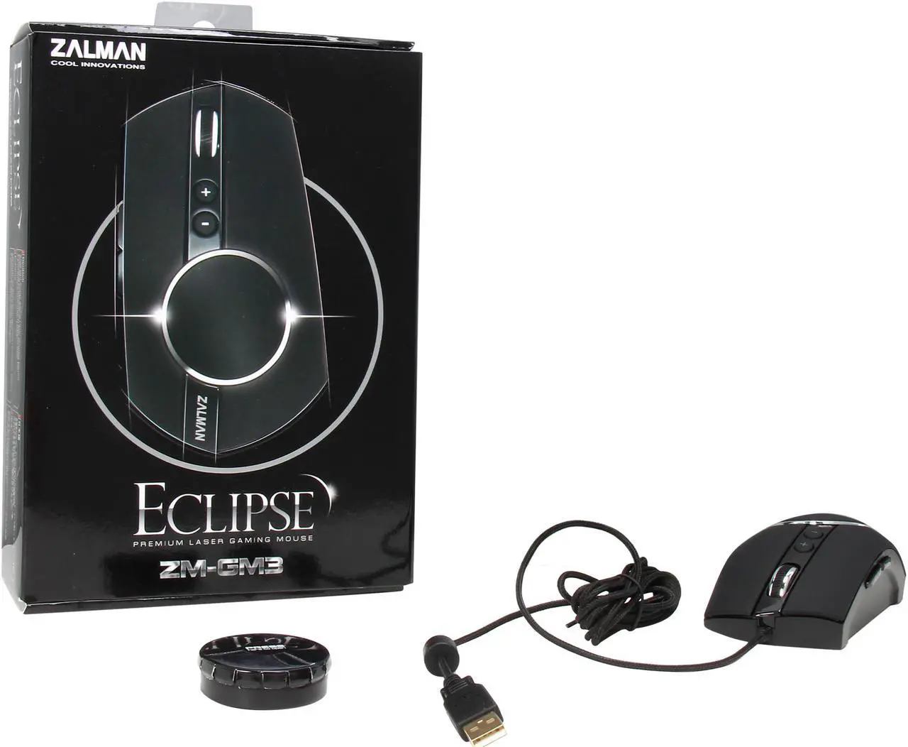 Alt view image 6 of 6 - ZALMAN GM3 Black 7 Buttons 1 x Wheel USB Wired Laser Eclipse Premium Laser Gaming Mouse