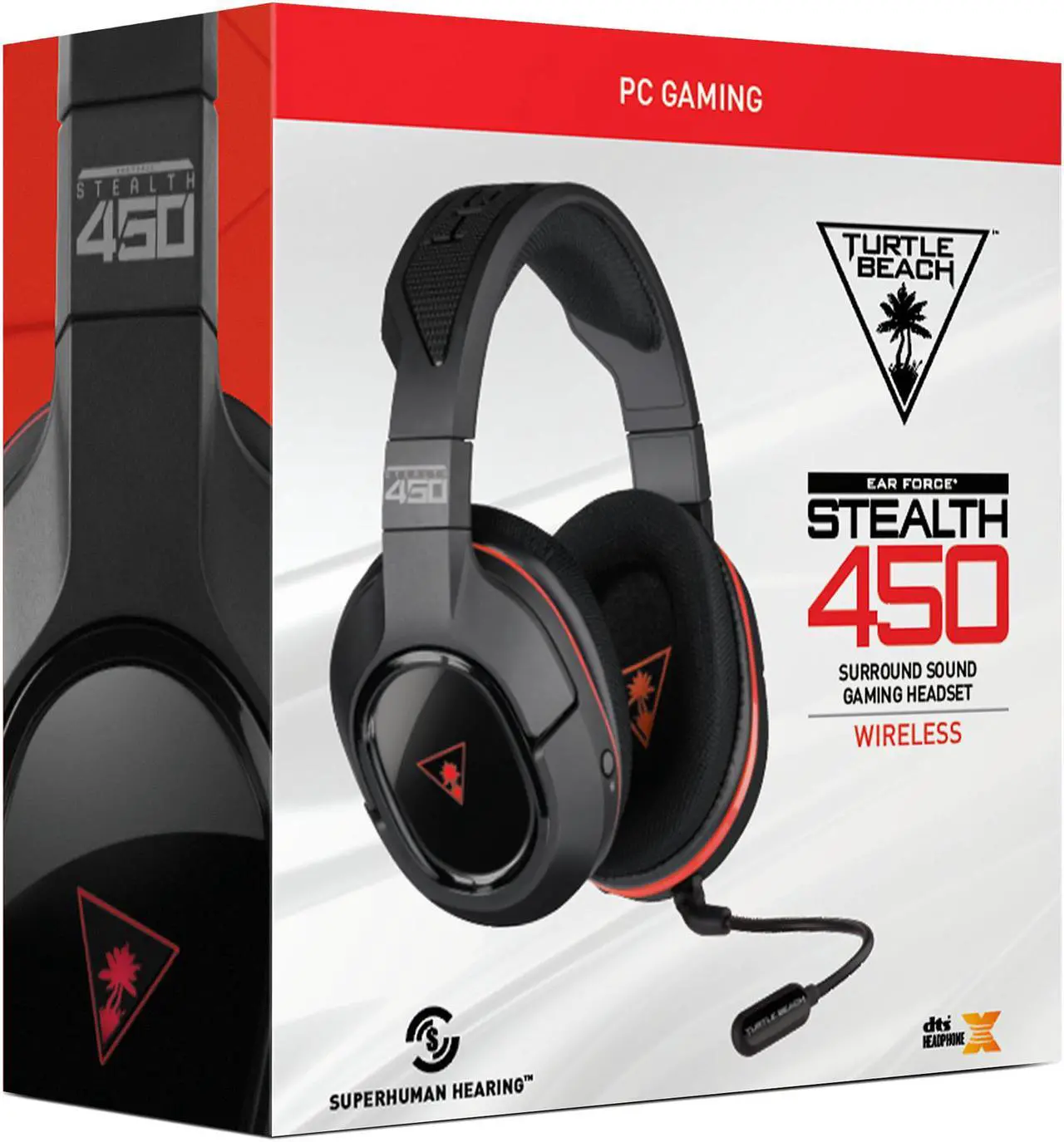 Alt view image 9 of 9 - Turtle Beach Stealth 450 USB Connector Circumaural Wireless Gaming Headset