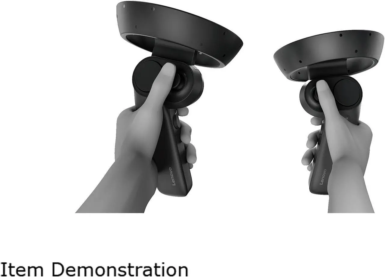 Alt view image 10 of 10 - Lenovo Explorer G0A20002WW Black Mixed Reality Headset with Controllers