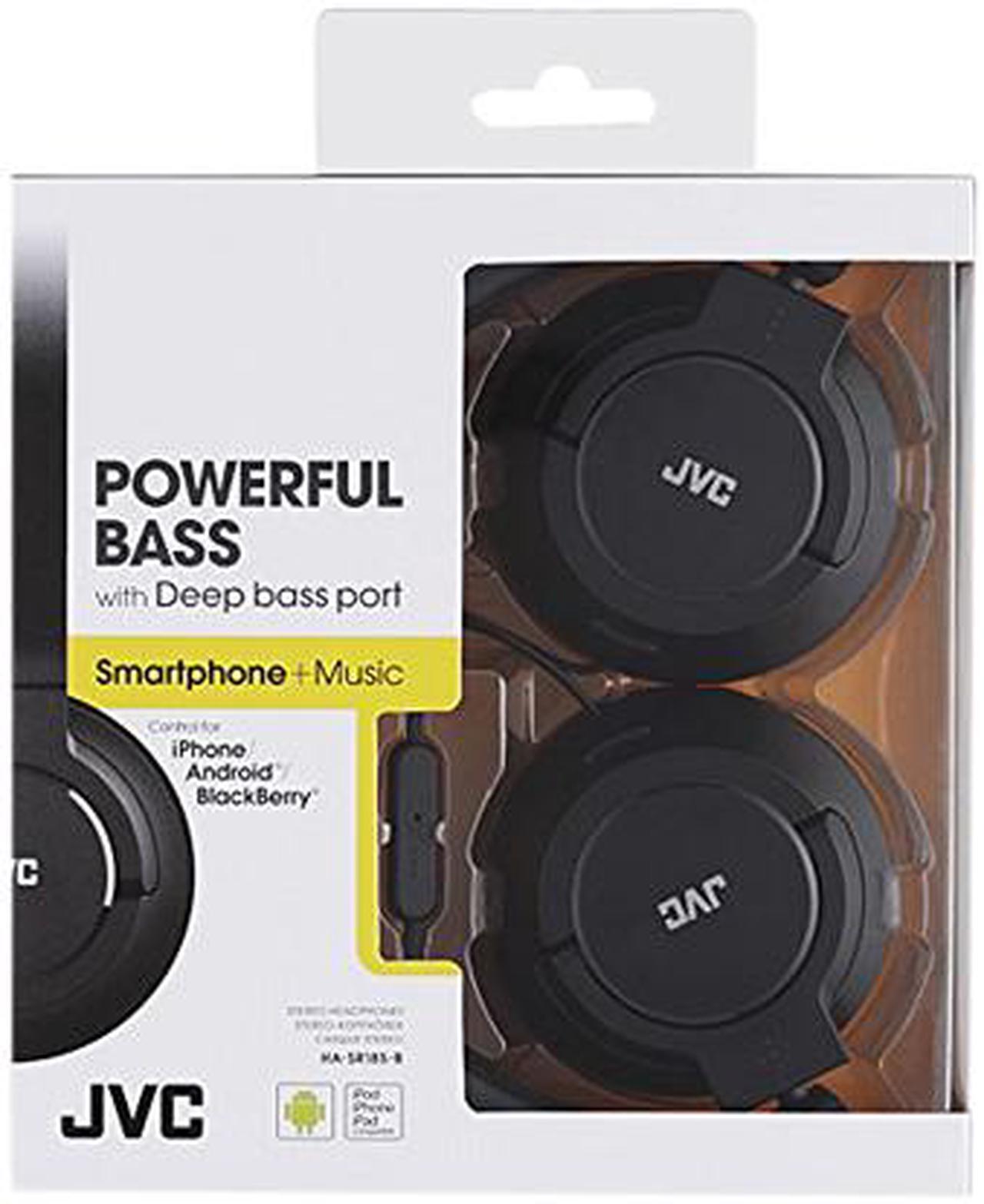 Alt view image 5 of 5 - JVC HA-SR185 Powerful Bass On-Ear Headphone - Black - HASR185B