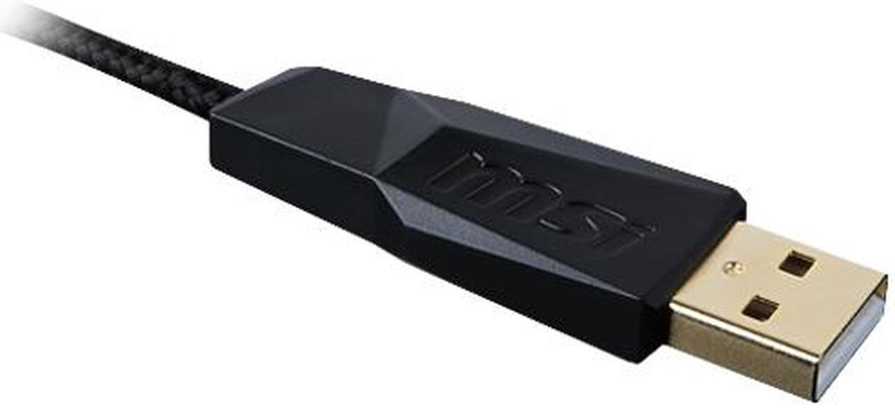 Alt view image 13 of 15 - MSI INTERCEPTOR DS300 S12-0401290-D22 Black 6 Buttons 1 x Wheel USB 2.0 Wired Laser Gaming Mouse