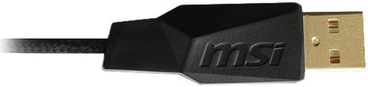 Alt view image 12 of 15 - MSI INTERCEPTOR DS300 S12-0401290-D22 Black 6 Buttons 1 x Wheel USB 2.0 Wired Laser Gaming Mouse
