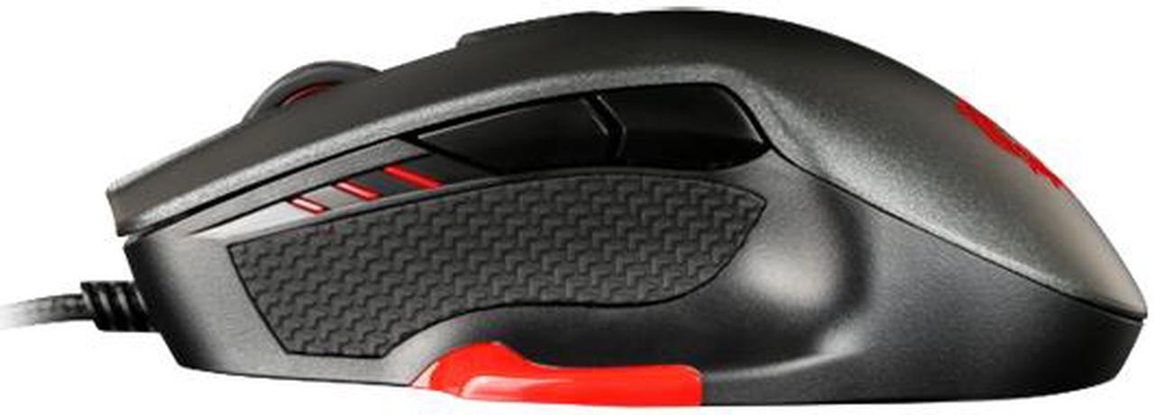 Alt view image 6 of 15 - MSI INTERCEPTOR DS300 S12-0401290-D22 Black 6 Buttons 1 x Wheel USB 2.0 Wired Laser Gaming Mouse