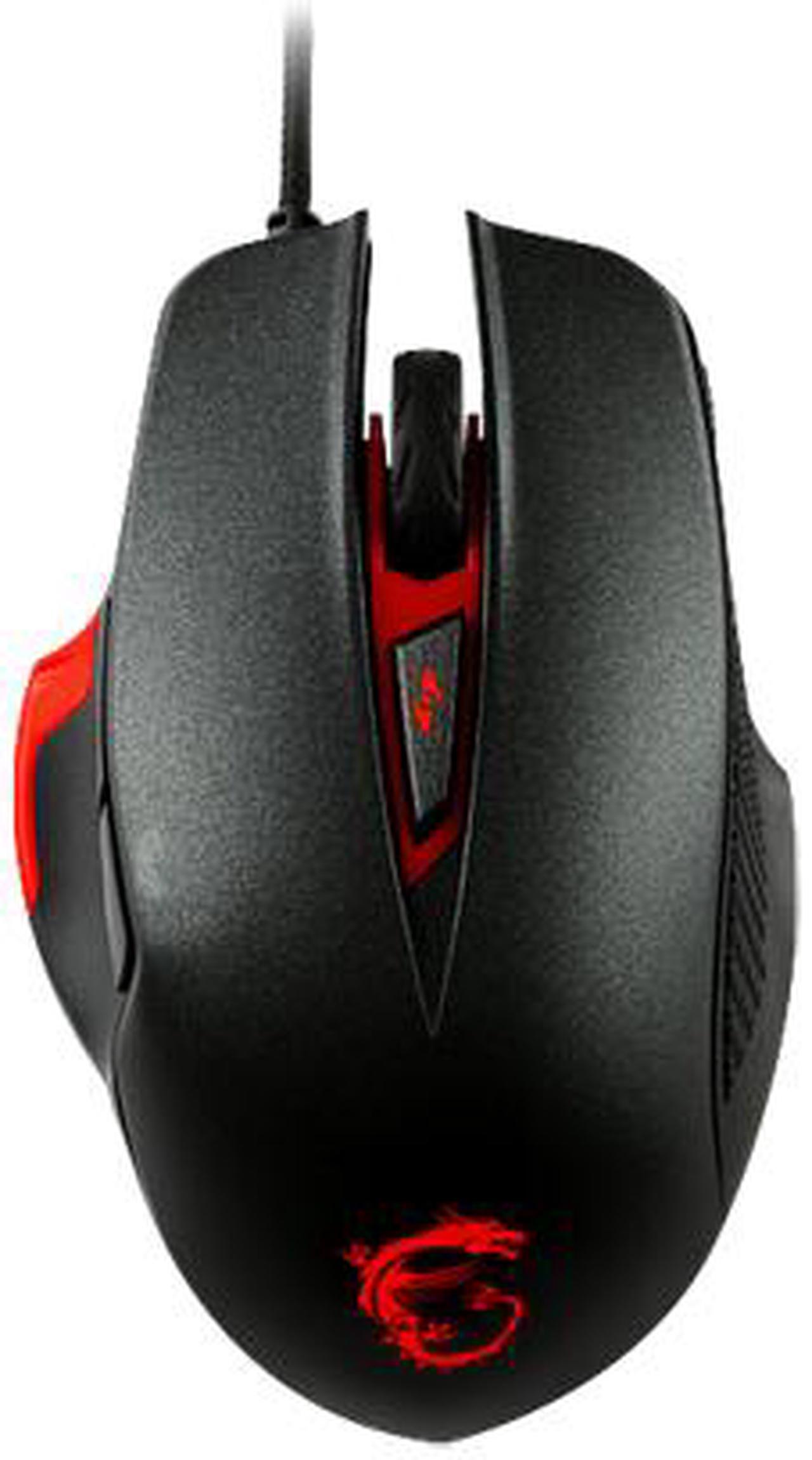Alt view image 8 of 15 - MSI INTERCEPTOR DS300 S12-0401290-D22 Black 6 Buttons 1 x Wheel USB 2.0 Wired Laser Gaming Mouse