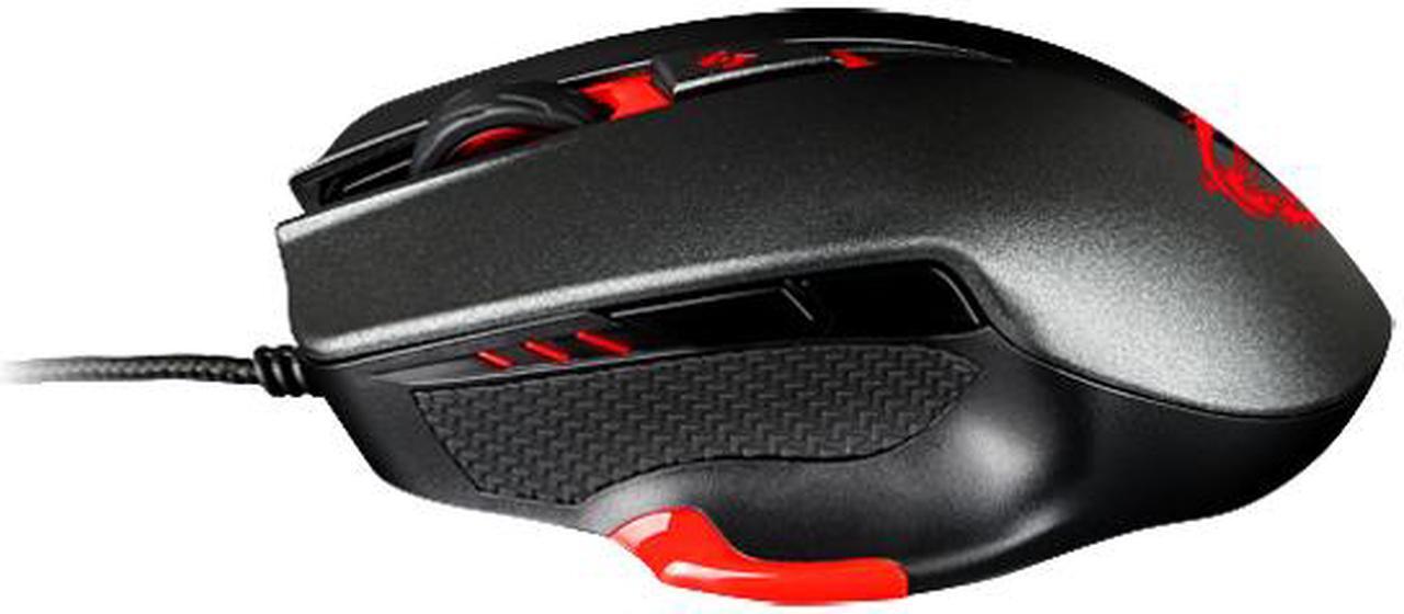 Alt view image 5 of 15 - MSI INTERCEPTOR DS300 S12-0401290-D22 Black 6 Buttons 1 x Wheel USB 2.0 Wired Laser Gaming Mouse