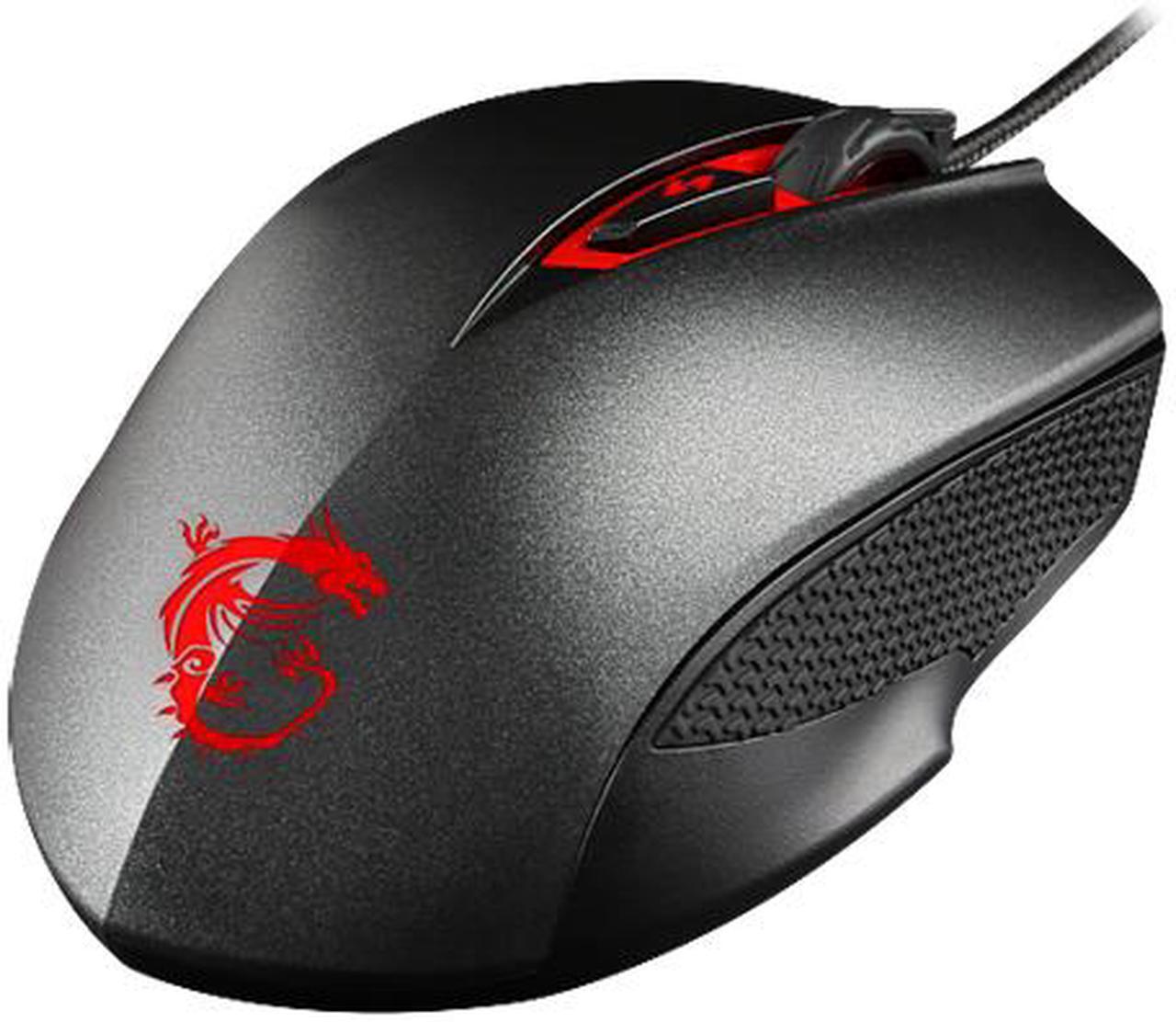 Alt view image 3 of 15 - MSI INTERCEPTOR DS300 S12-0401290-D22 Black 6 Buttons 1 x Wheel USB 2.0 Wired Laser Gaming Mouse