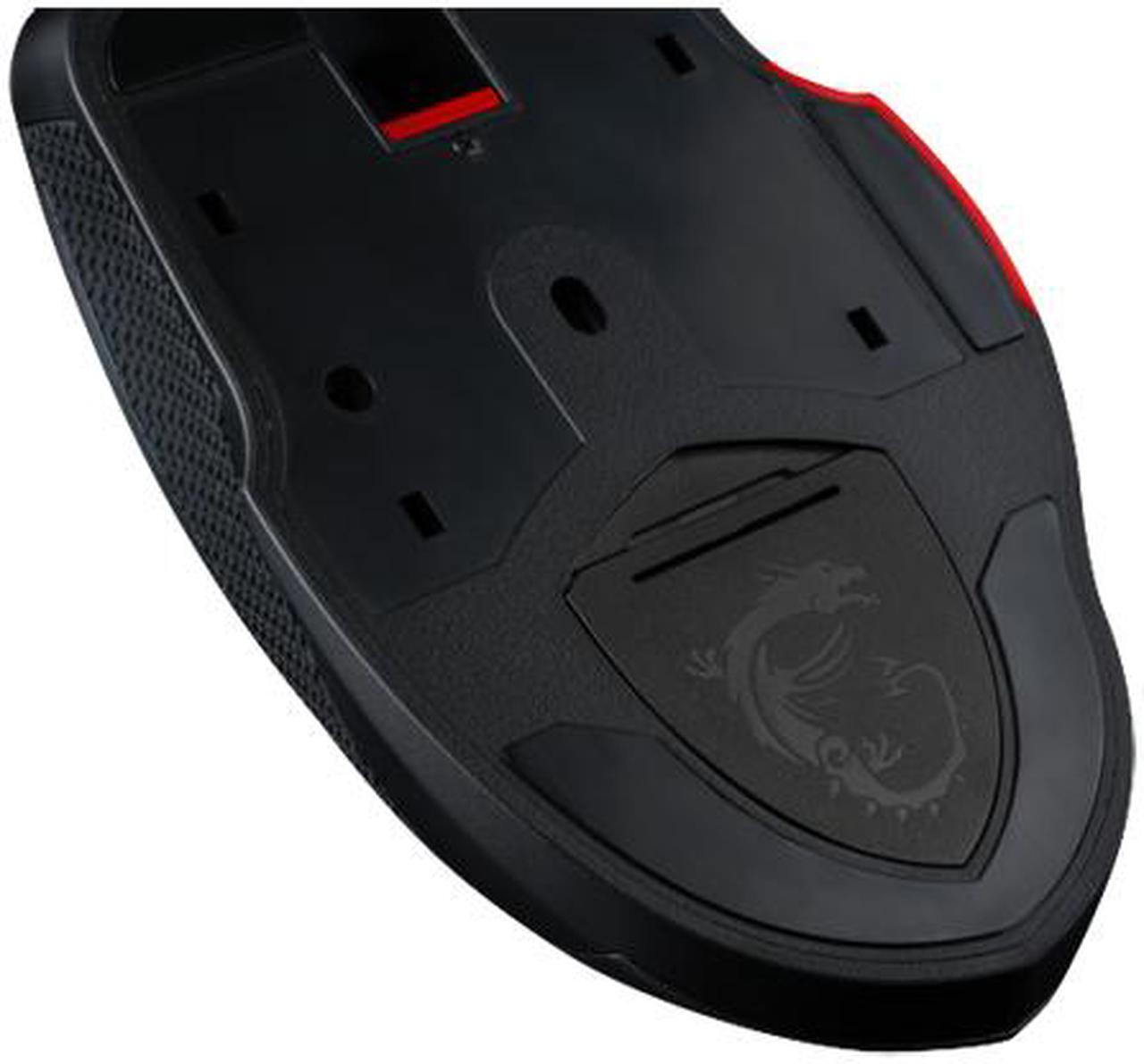 Alt view image 11 of 15 - MSI INTERCEPTOR DS300 S12-0401290-D22 Black 6 Buttons 1 x Wheel USB 2.0 Wired Laser Gaming Mouse