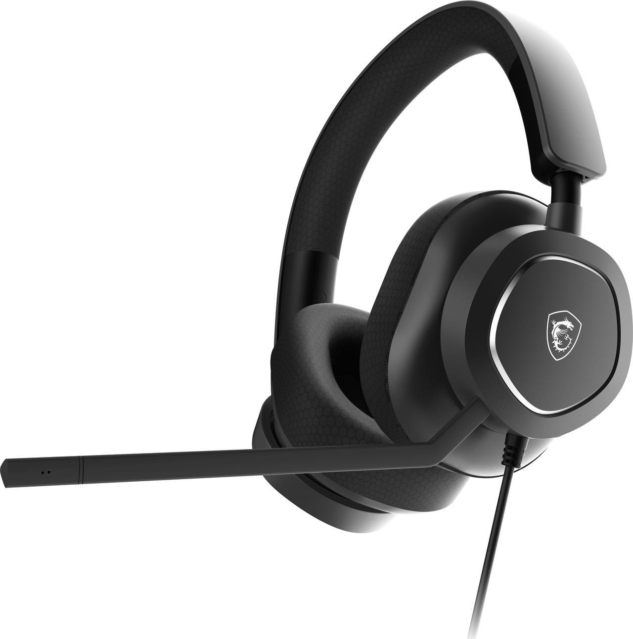 MSI MAESTRO300 Wired Gaming Headset, USB-C, 40mm Neodymium Drivers, Detachable Unidirectional (Cardioid) Mic, Lightweight, PC/Mac/PlayStation®/Nintendo Switch™/Android & iOS