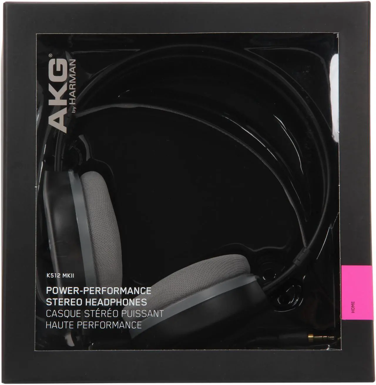 Alt view image 7 of 7 - AKG Black with Silver Elements K512 MKII 3.5mm/ 6.3mm Connector On-Ear Powerful Performance Headphone
