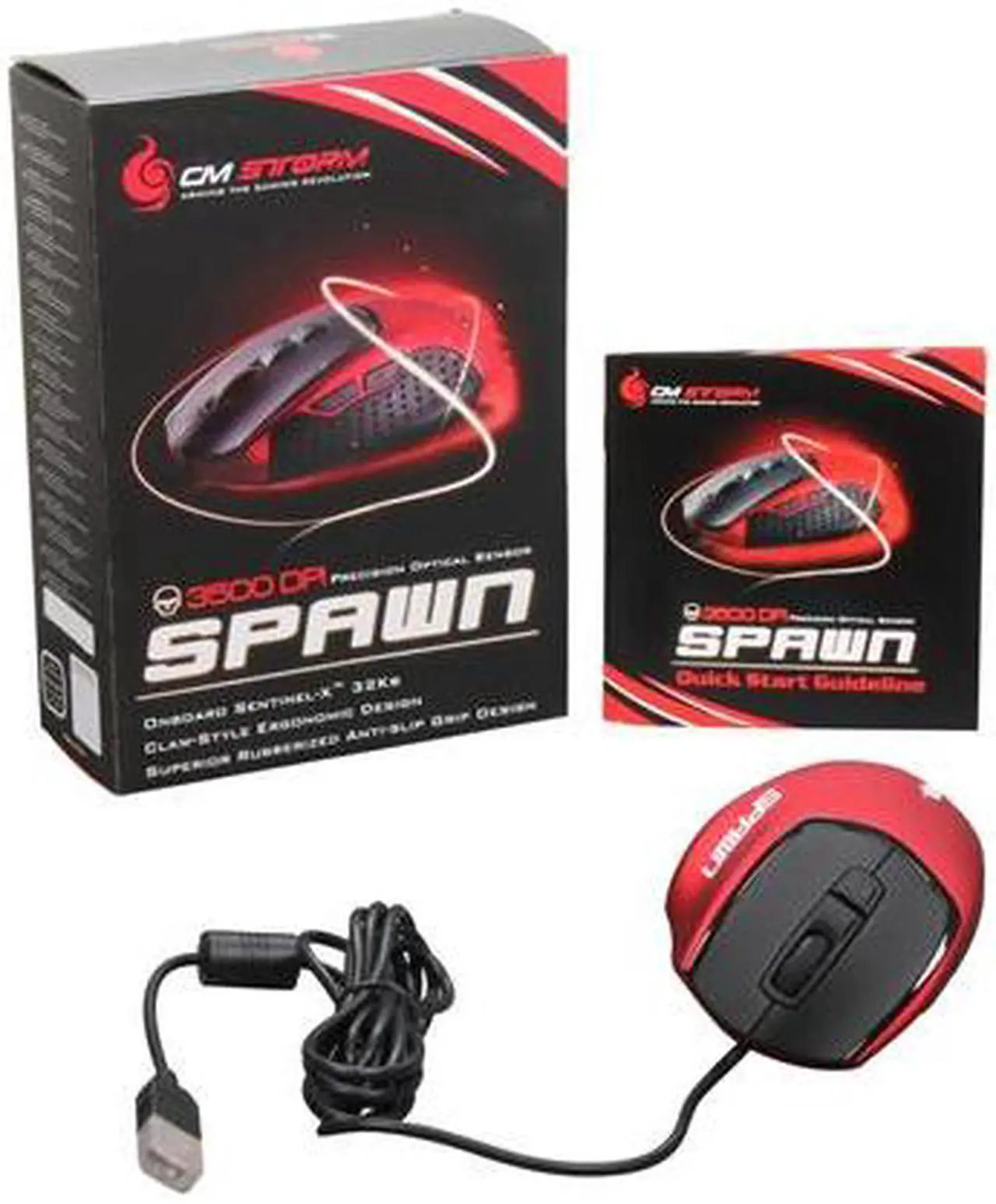 Alt view image 5 of 5 - CM Storm Spawn - 3500 DPI Optical Gaming Mouse with Durable Omron Microswitches