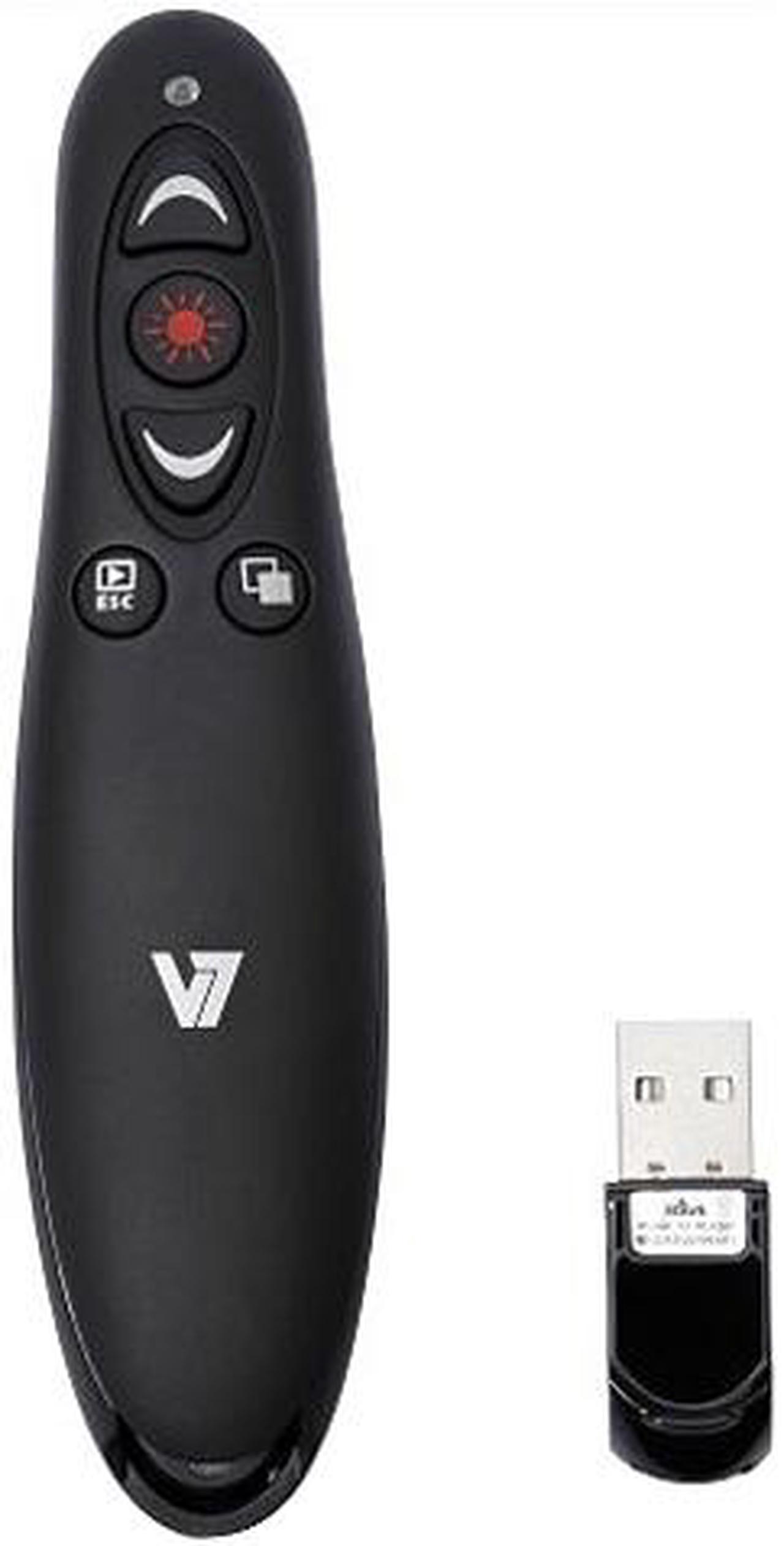 V7 WP1000-24G-19NB Wireless Presenter with Laser Pointer and microSD Card Reader