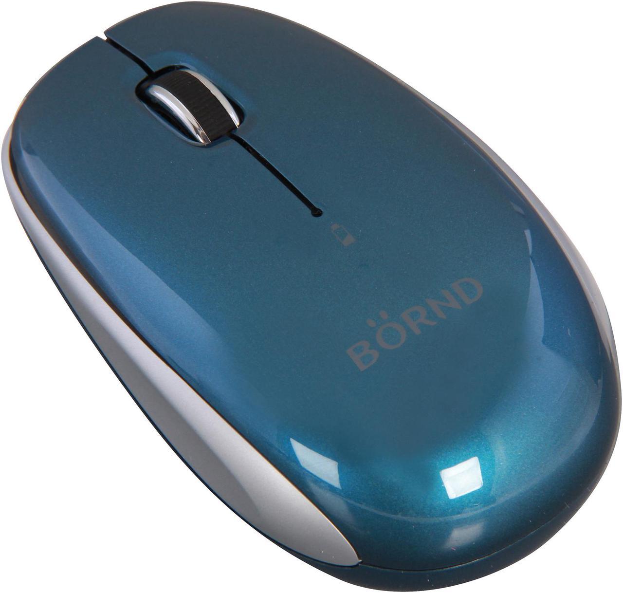 BORND C170B Blue 3 Buttons 1 x Wheel Bluetooth Wireless Optical Mouse