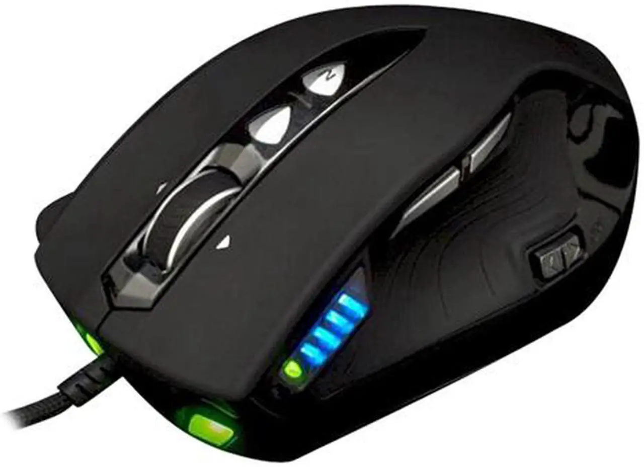 Main image of Cyber Snipa CSLMSL01 Black 9 Buttons Tilt Wheel USB Wired Laser Silencer Gamer Mouse