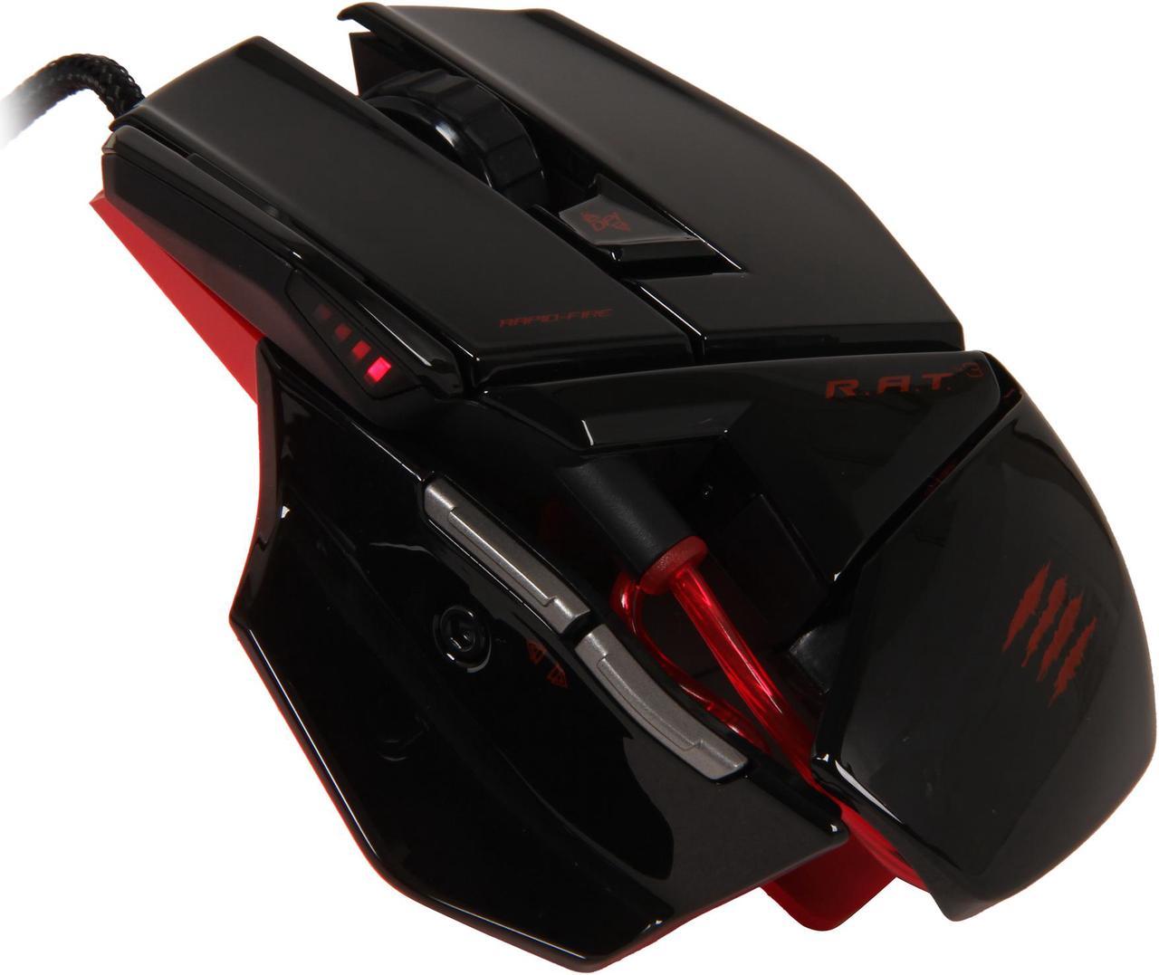 Mad Catz R.A.T.3 Optical Gaming Mouse for PC and Mac -  Gloss Black