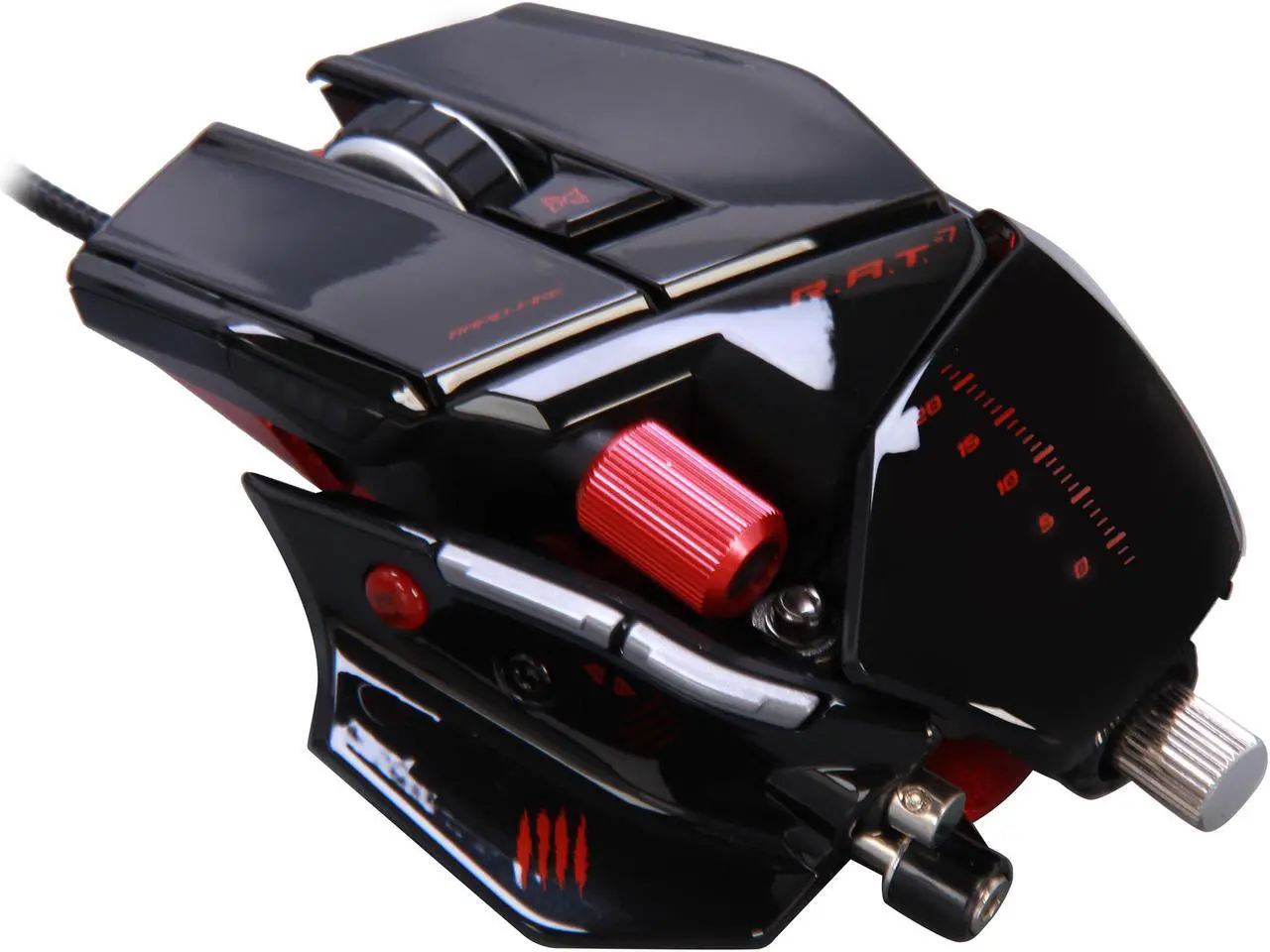 Alt view image 2 of 6 - Mad Catz R.A.T.7 Gaming Mouse for PC and Mac - Gloss Black