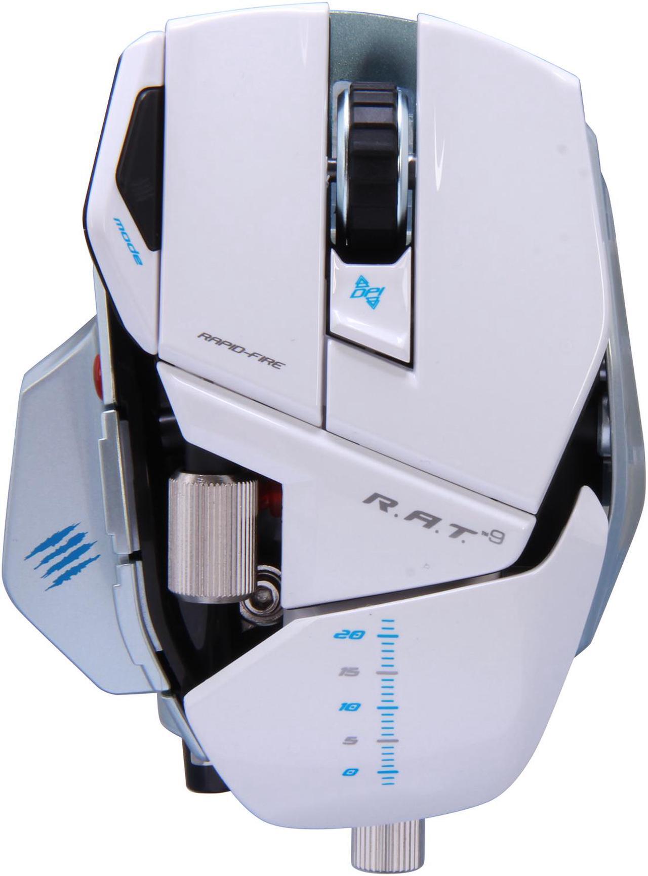 Alt view image 2 of 6 - Mad Catz R.A.T.9 Gaming Mouse for PC and Mac - White
