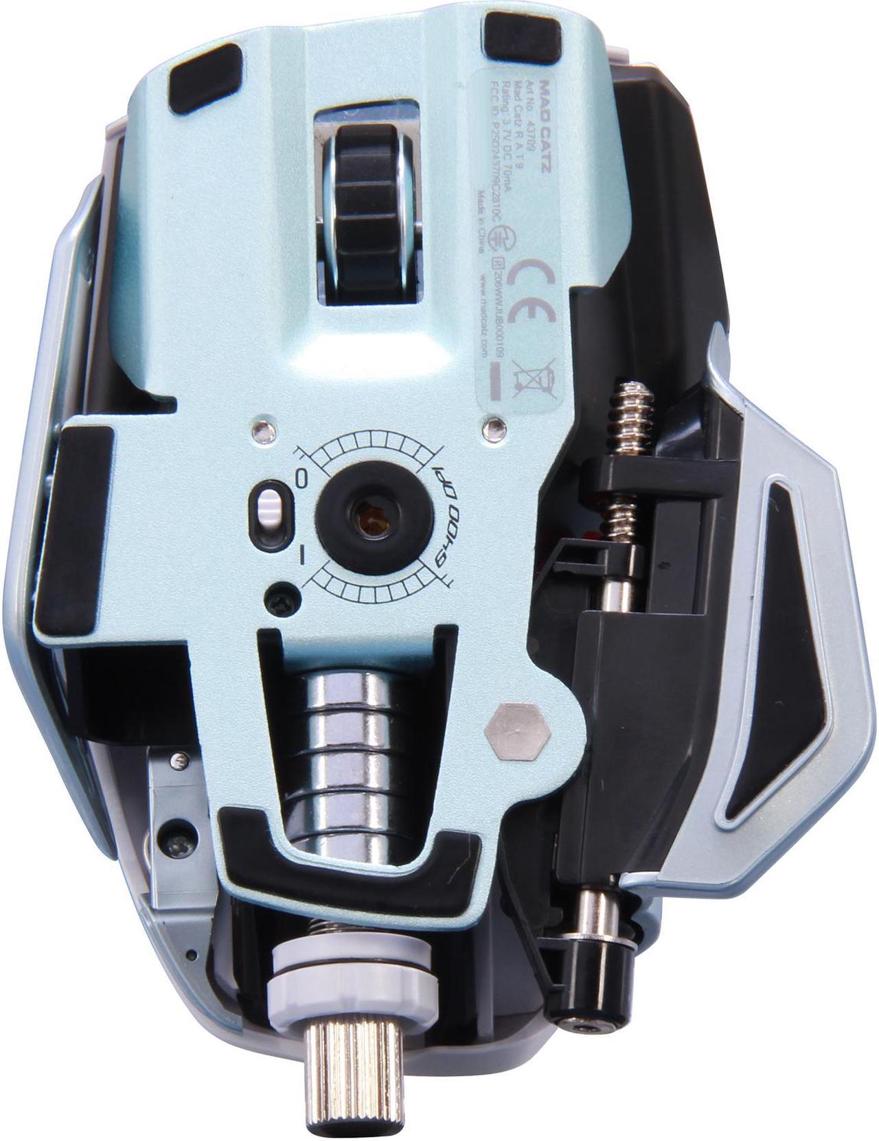 Alt view image 5 of 6 - Mad Catz R.A.T.9 Gaming Mouse for PC and Mac - White