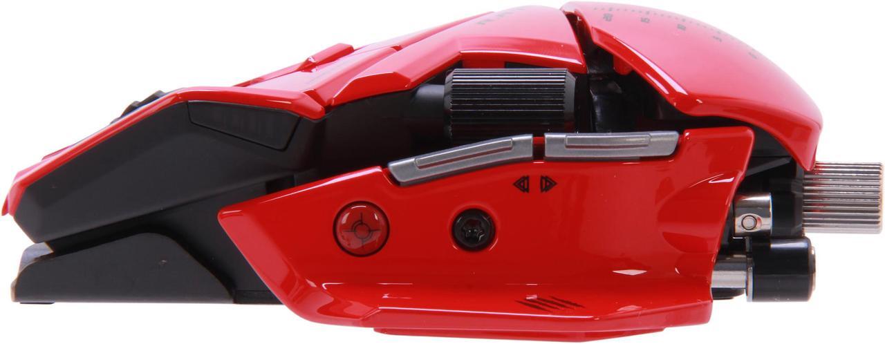 Alt view image 3 of 7 - Mad Catz R.A.T.9 Gaming Mouse for PC and Mac - Red