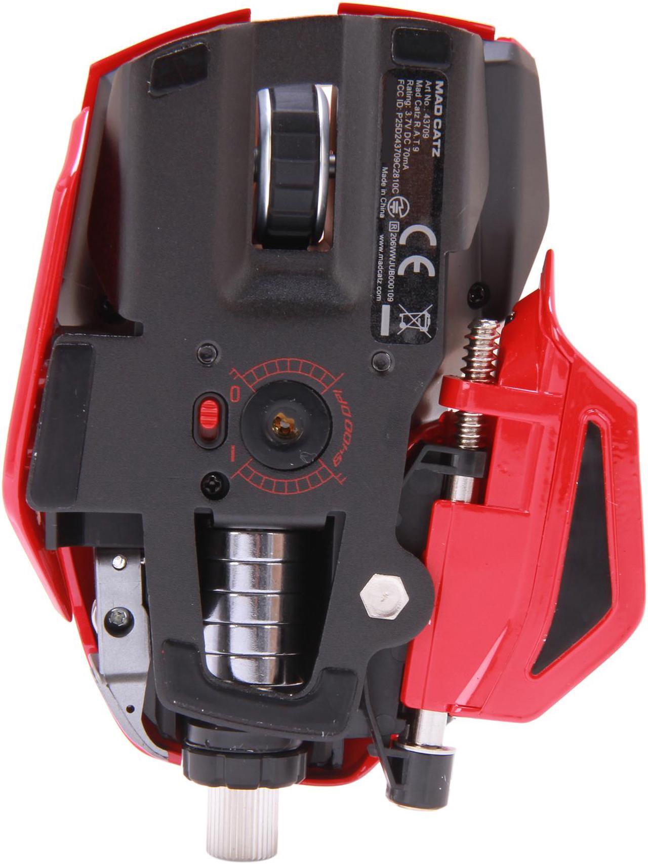 Alt view image 5 of 7 - Mad Catz R.A.T.9 Gaming Mouse for PC and Mac - Red