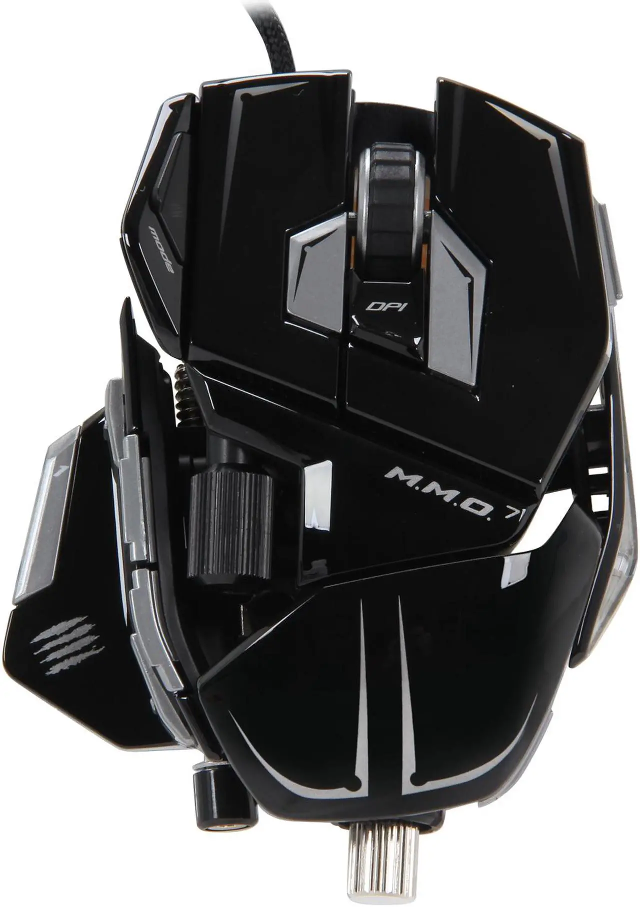 Alt view image 2 of 4 - Mad Catz M.M.O.7 Gaming Mouse for PC and Mac - Gloss Black