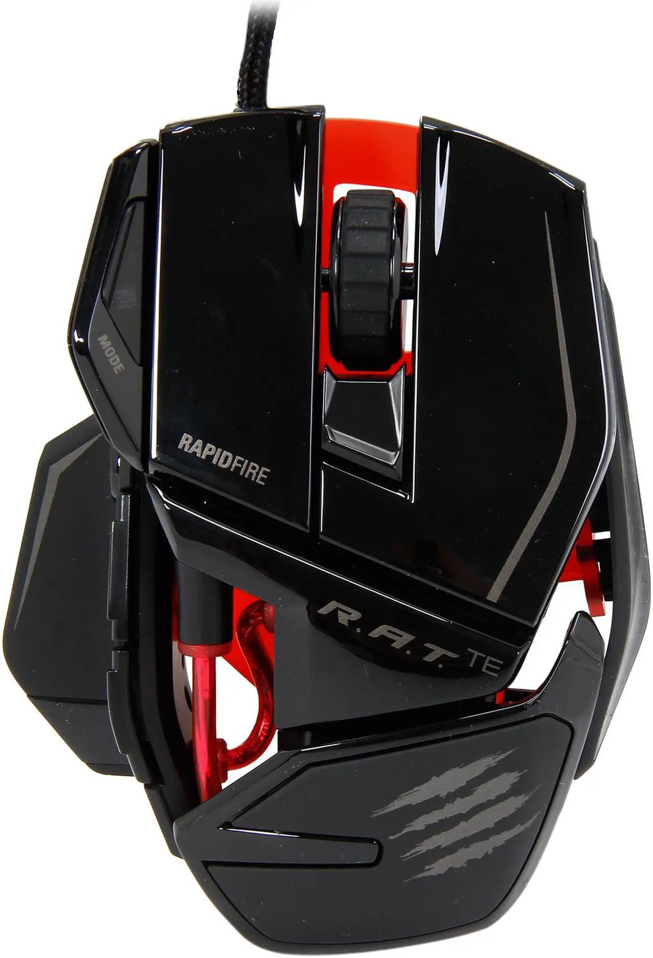 Alt view image 2 of 6 - Mad Catz R.A.T.TE Tournament Edition Gaming Mouse for PC and Mac - Gloss Black