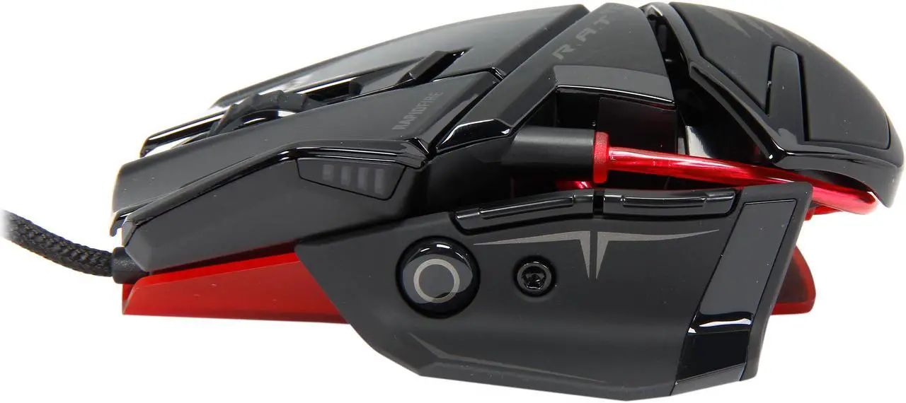 Alt view image 3 of 6 - Mad Catz R.A.T.TE Tournament Edition Gaming Mouse for PC and Mac - Gloss Black