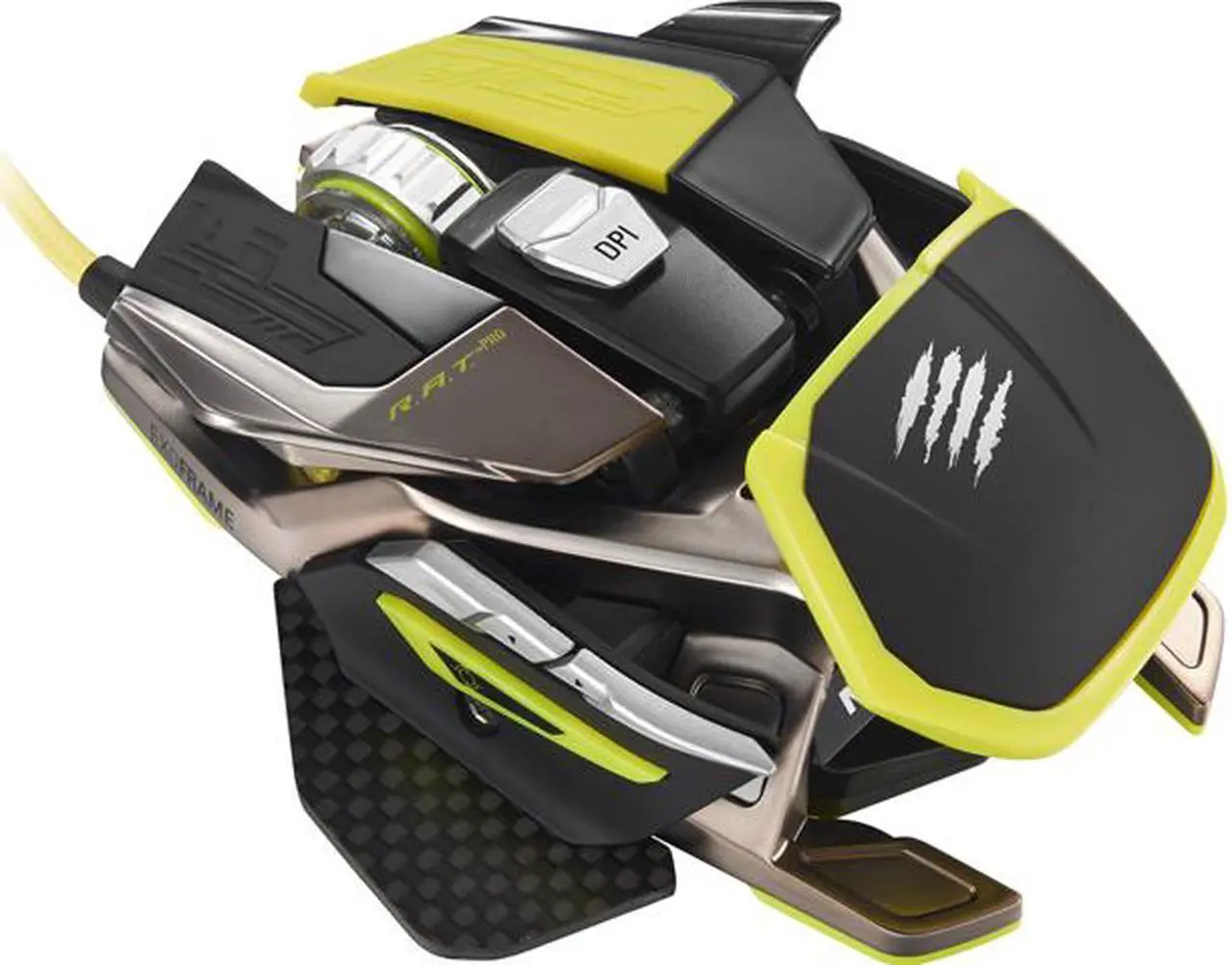 Main image of Mad Catz R.A.T. PRO X MCB4371800P6/02/1 1 x Wheel Wired Laser Ultimate Gaming Mouse with Philips PLN2037 Twin-eye Laser Sensor Module for PC