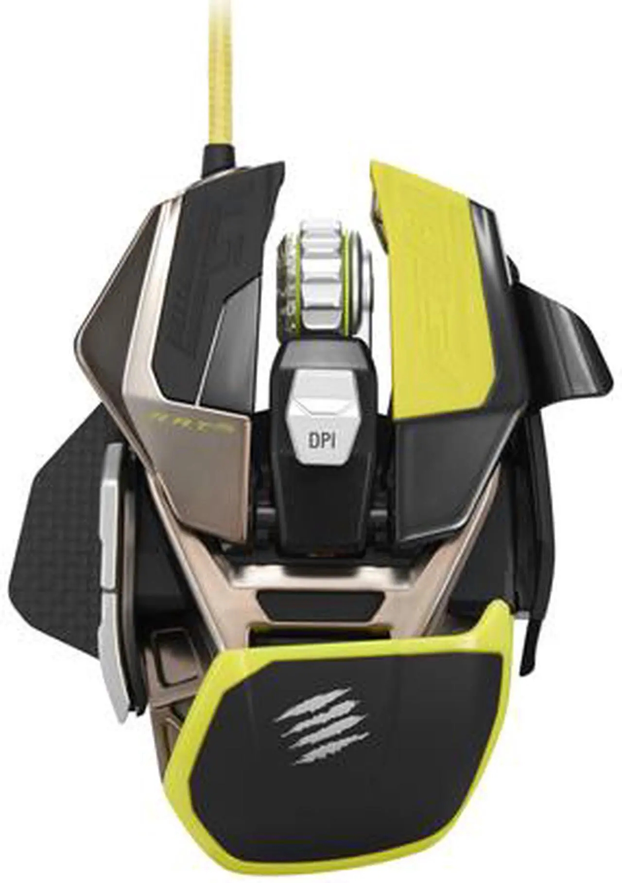 Alt view image 4 of 9 - Mad Catz R.A.T. PRO X MCB4371800P6/02/1 1 x Wheel Wired Laser Ultimate Gaming Mouse with Philips PLN2037 Twin-eye Laser Sensor Module for PC