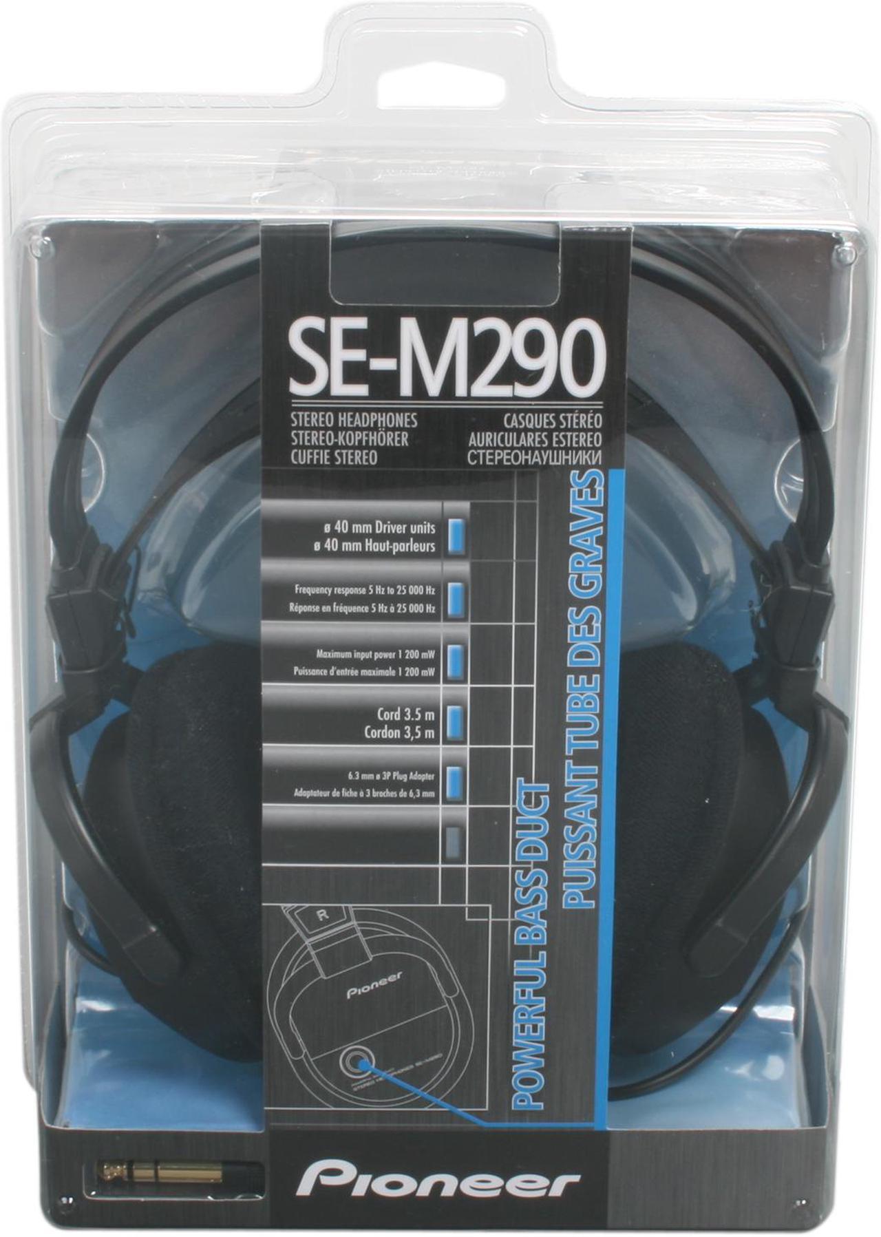Alt view image 5 of 5 - Pioneer SE-M290 3.5mm/ 6.3mm Connector Circumaural Over-Ear Stereo Headphone