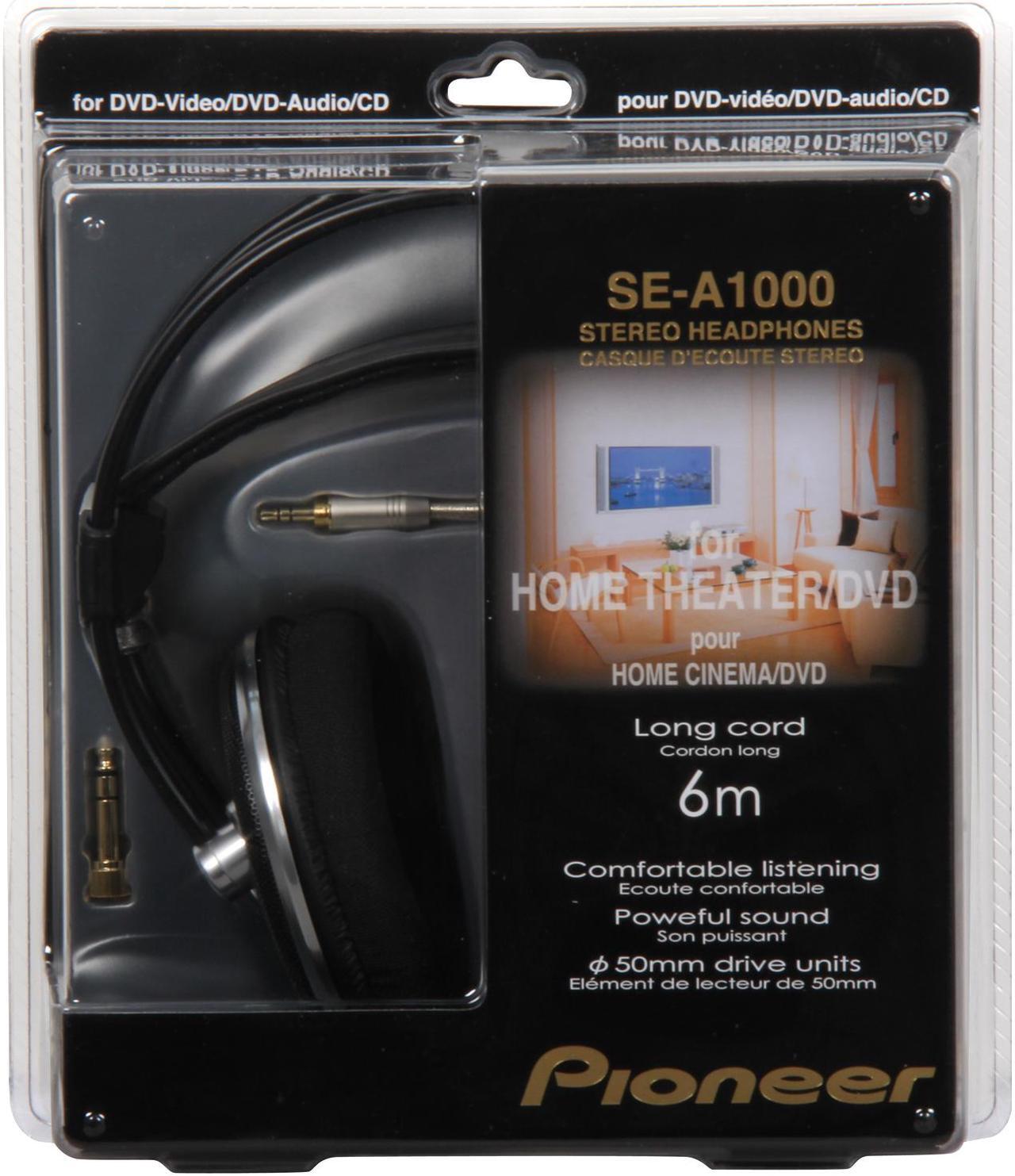 Main image of Pioneer SE-A1000 3.5mm/ 6.3mm Connector Circumaural High-End Dynamic Home Theatre Headphones