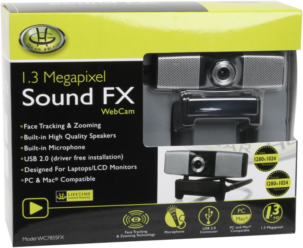 Alt view image 9 of 9 - GEAR HEAD WC785SFX 1.3 MP Effective Pixels USB 2.0 Sound FX WebCam