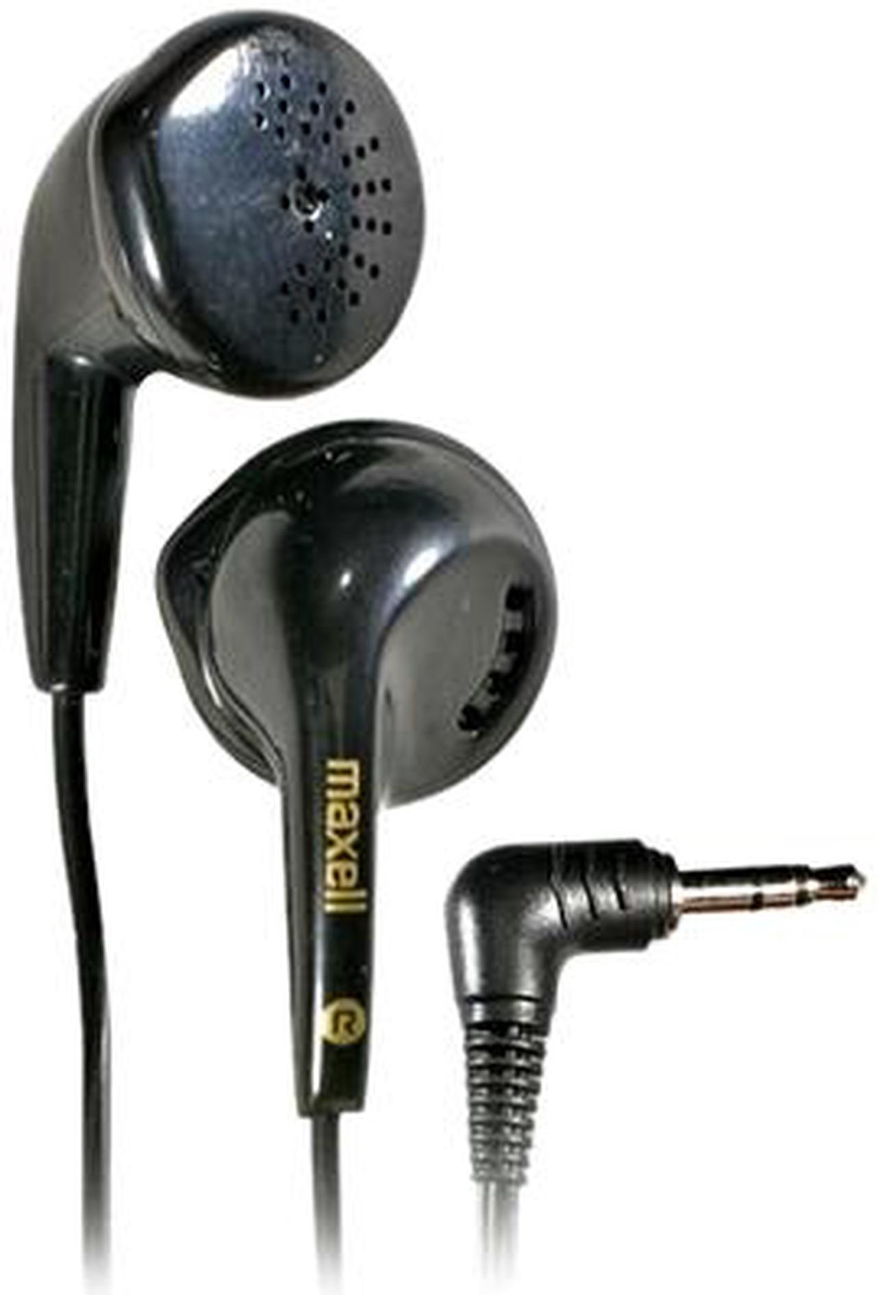 Maxell 190560 3.5mm L-plug Connector Earbud EB95 Dynamic Earbuds (Black)