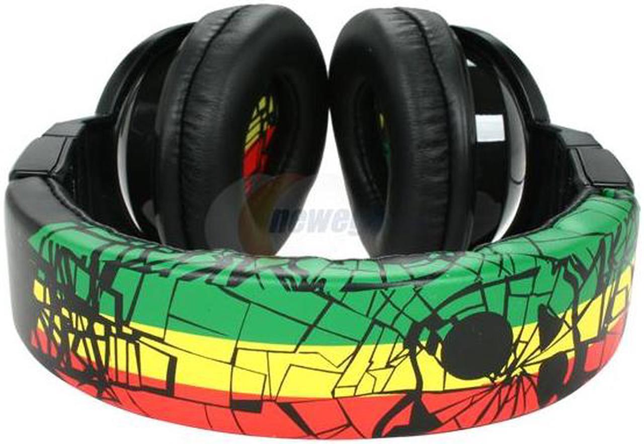 Alt view image 4 of 6 - Skullcandy HESH Shattered Rasta Over Ear S6HECZ-078