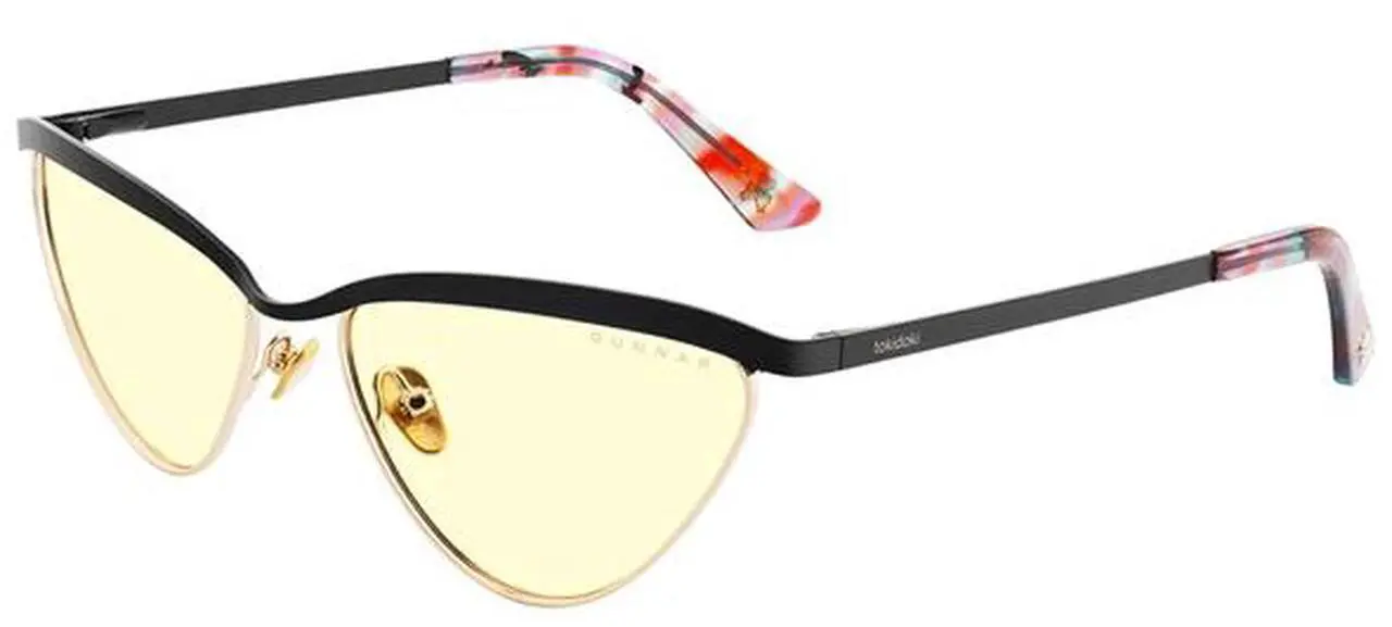 Alt view image 3 of 5 - Gunnar tokidoki Year of the Dragon Computer Glasses Onyx/Gold Frame, Clear Lens, 35% Blue Light & 100% UV Protection, YOD-12709