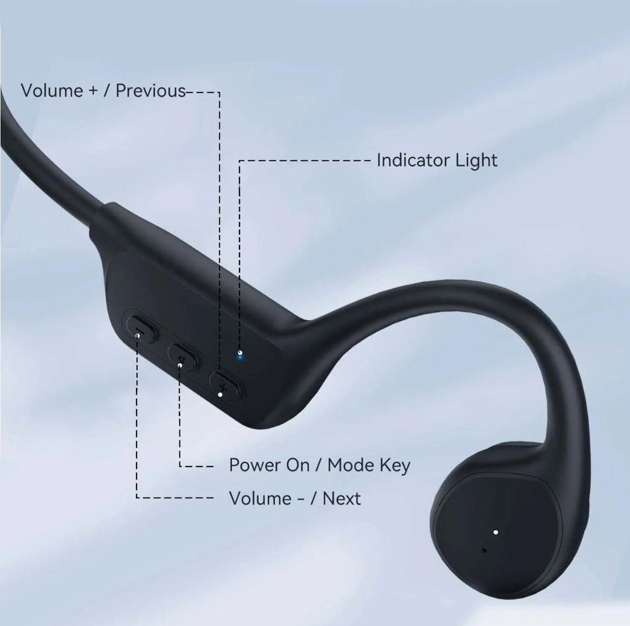 Open Box: NANK Runner Pro2 Bone Conduction Open-ear Wireless Bluetooth IP68 Waterproof Headphones with 32G MP3 Player - Newegg.com - Open Box condition - Image 8