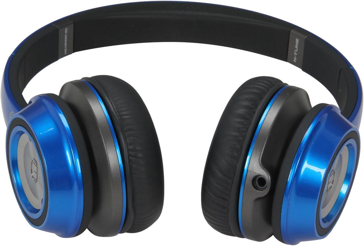 Alt view image 4 of 7 - Ncredible N-Tune On-Ear Headphone by Monster - Cobalt Blue