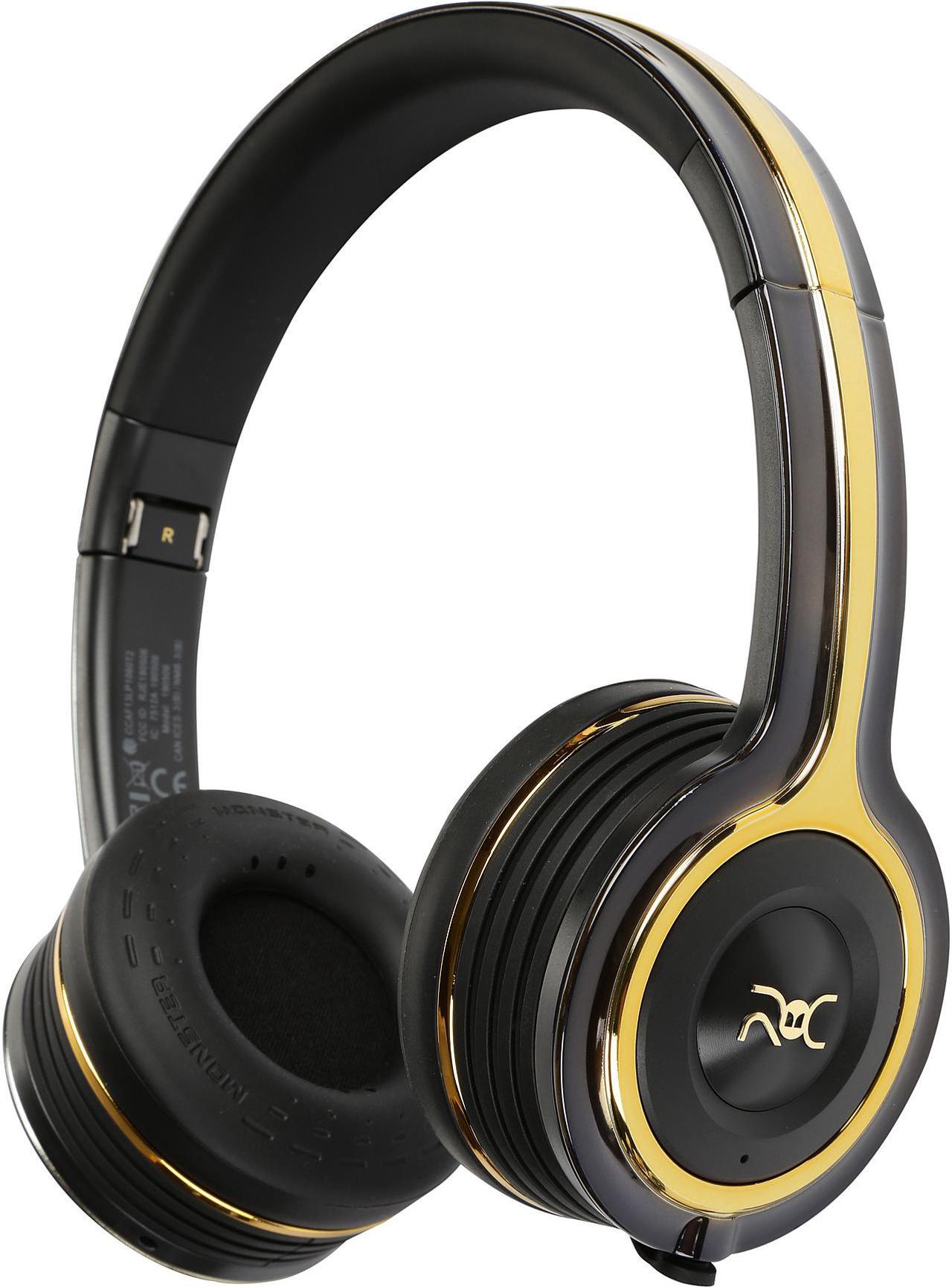 Monster ROC Sport Freedom MH ROC ON BPL BT WW Bluetooth Wireless On-Ear Headphones - Black