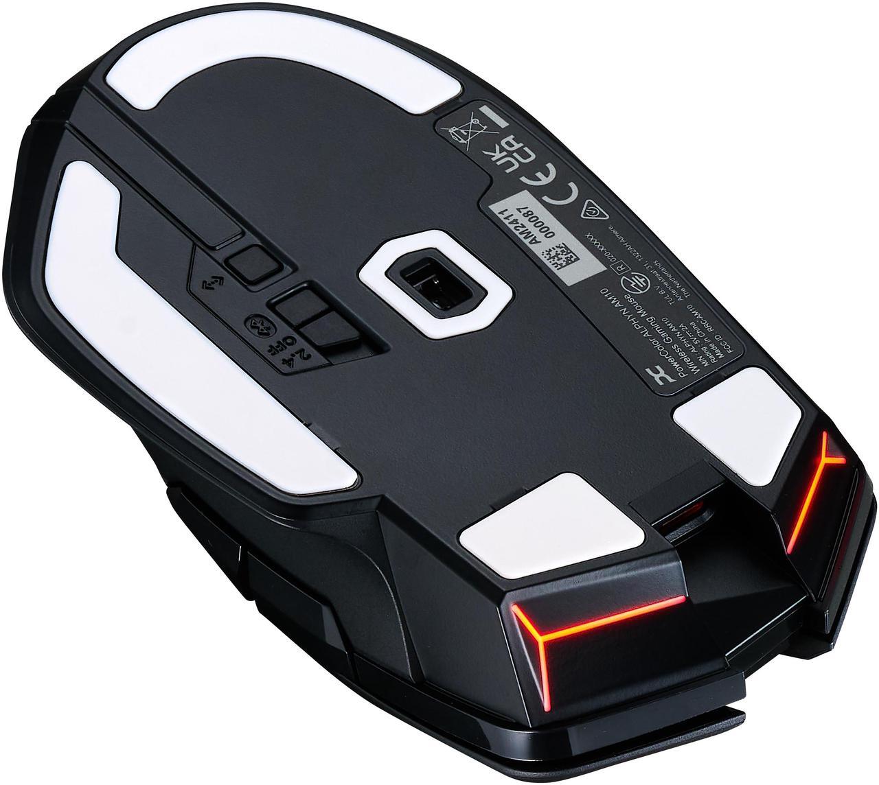 Alt view image 5 of 5 - PowerColor ALPHYN AM10 Wireless Gaming Mouse - Black