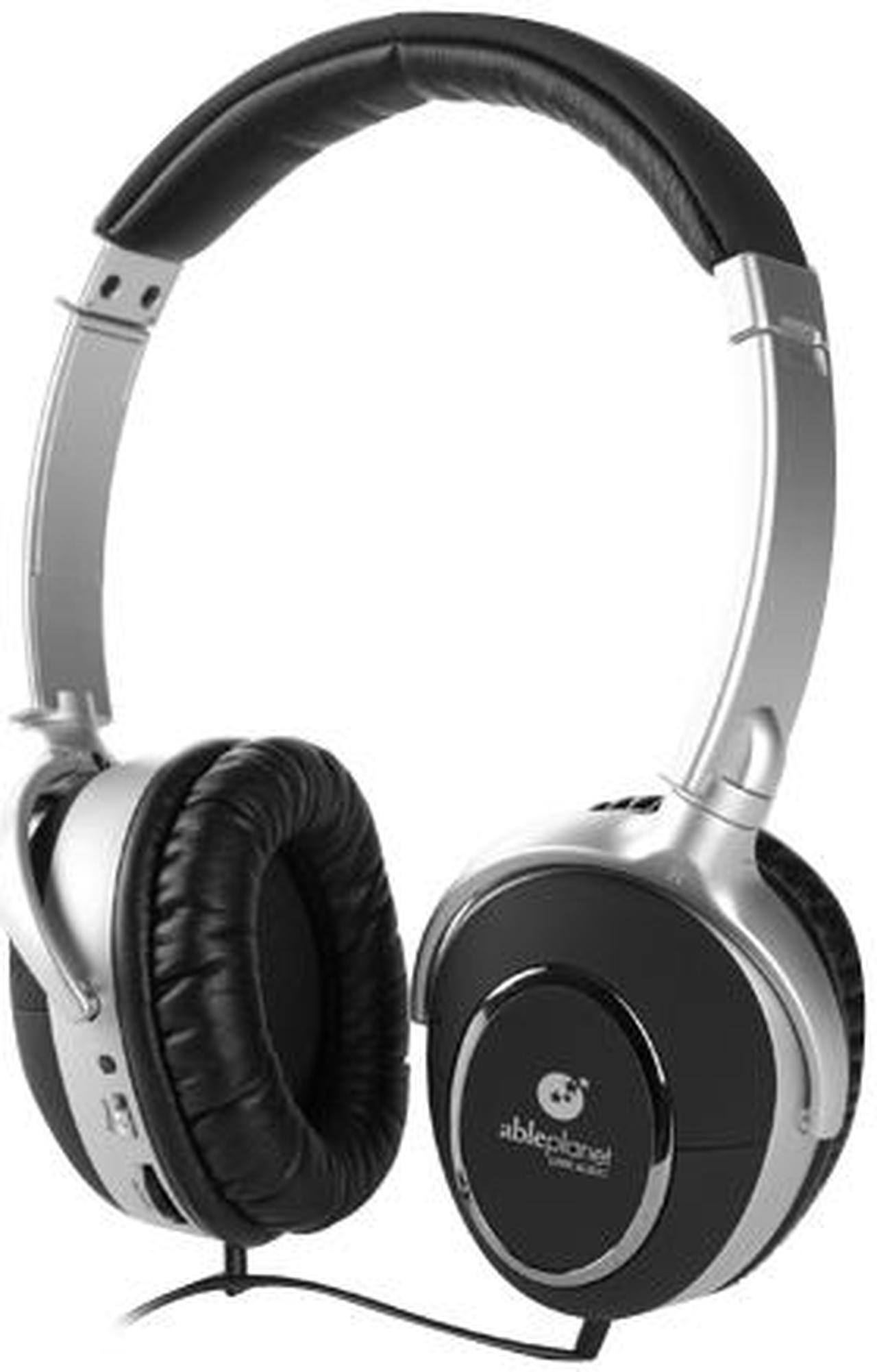 Alt view image 2 of 3 - AblePlanet NC600 3.5mm/ 6.3mm Connector Circumaural Noise Canceling Headphone with SRS