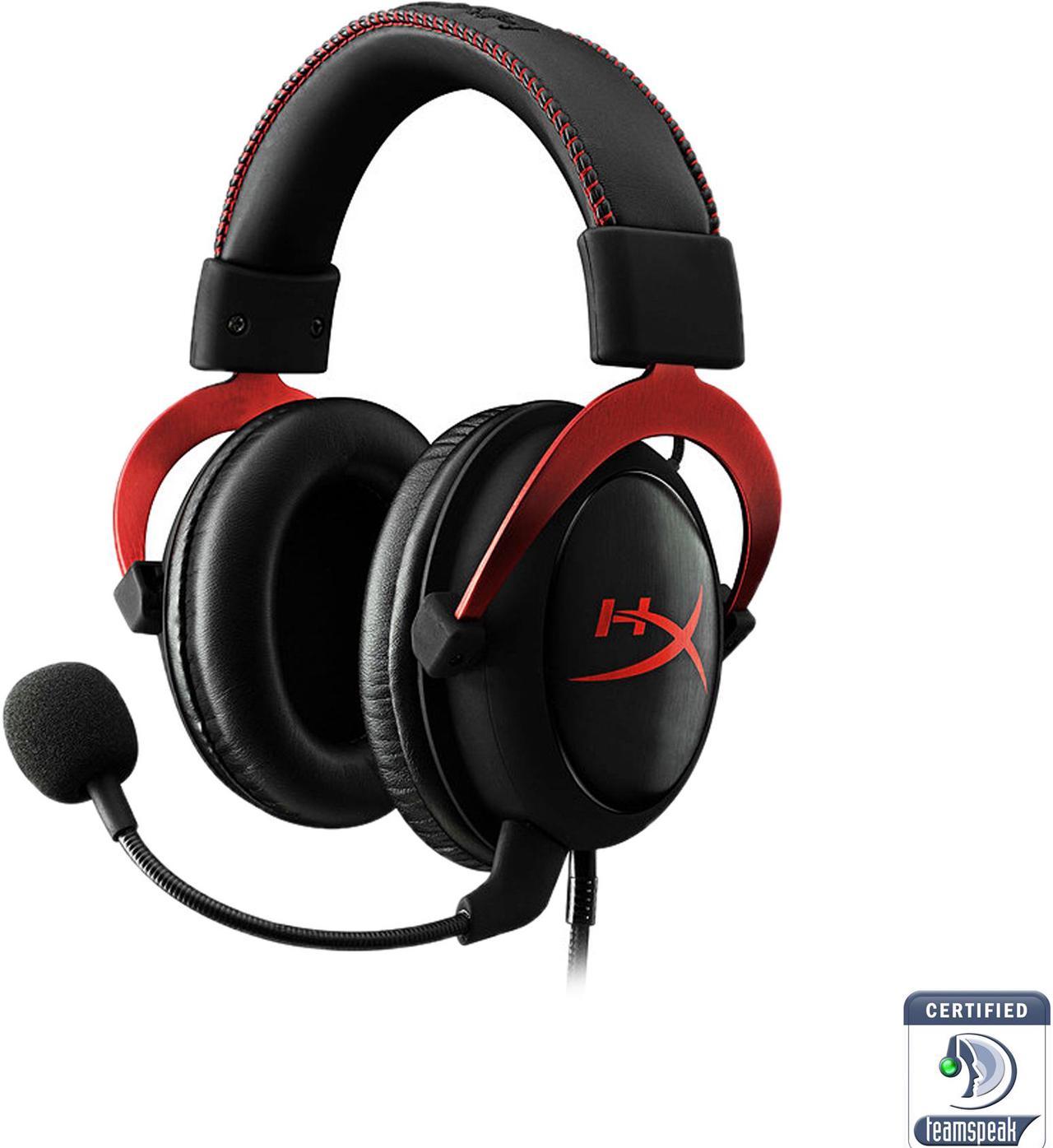 HyperX Cloud II Gaming Headset with 7.1 Virtual Surround Sound for PC / PS4 / Mac / Mobile - Red