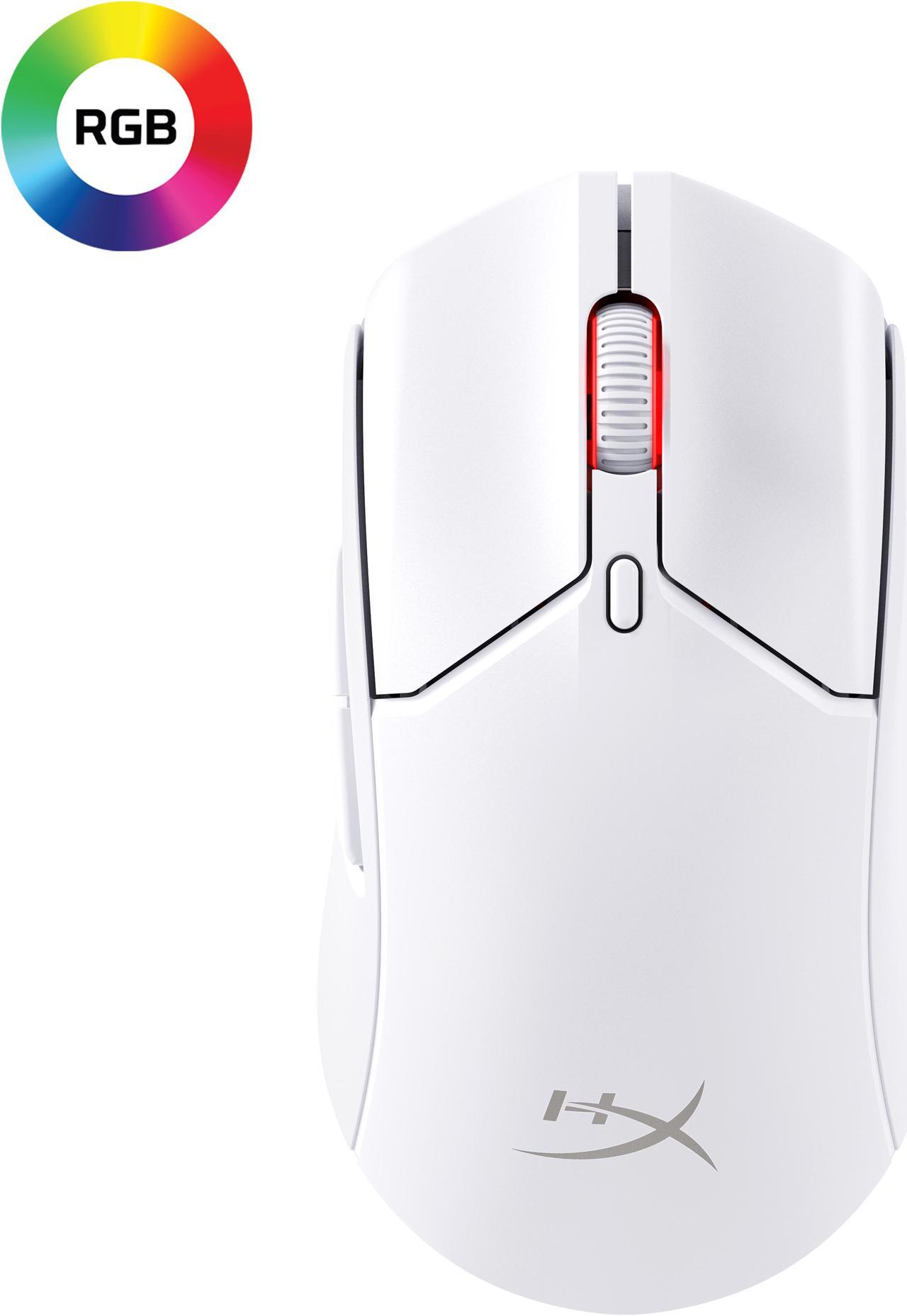 HyperX Pulsefire Haste 2 – Wireless Gaming Mouse- Ultra Lightweight, 61g, 100 Hour Battery Life, Dual Wireless Connectivity, Precision Sensor - White