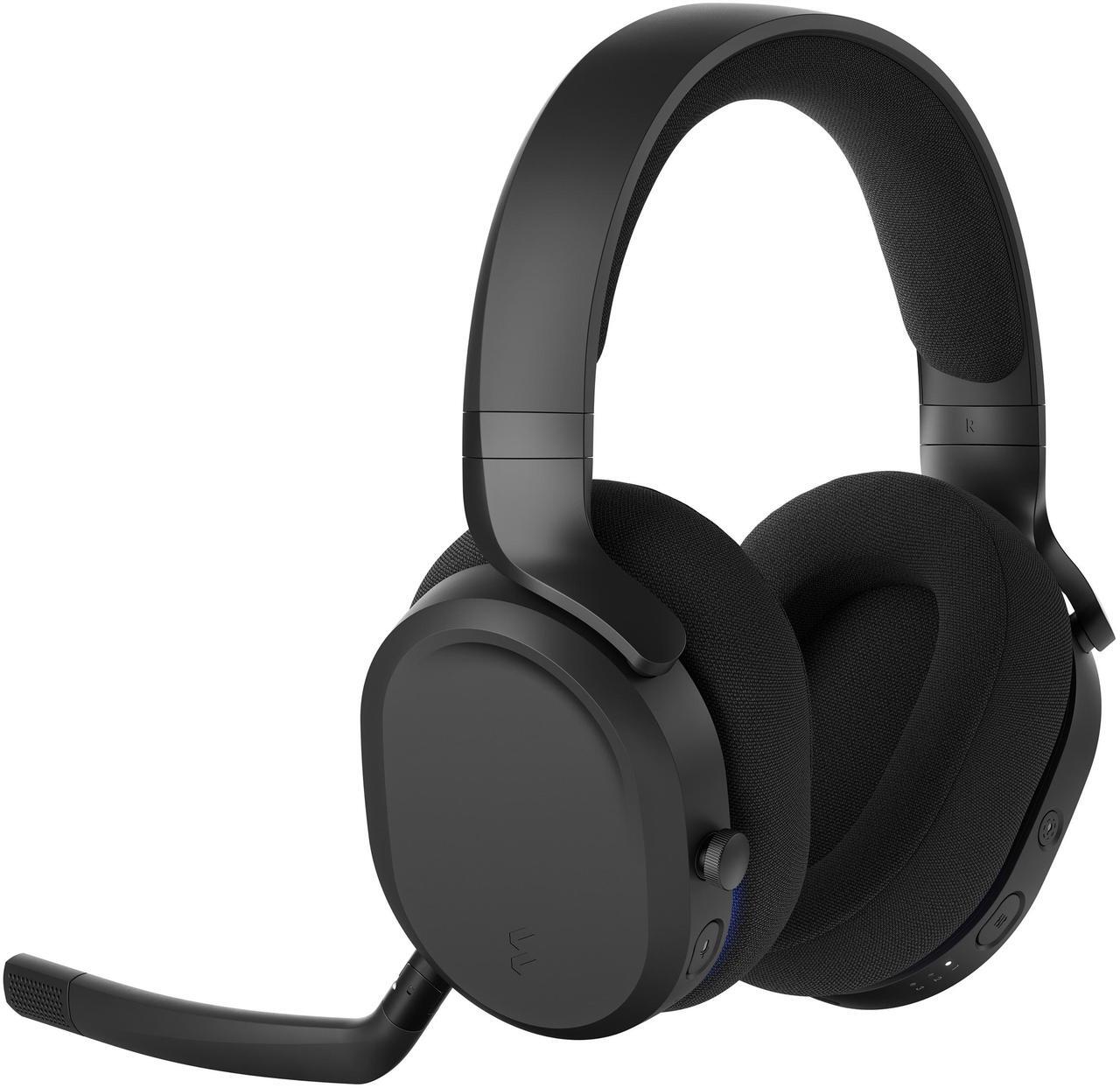 Alt view image 5 of 14 - Fractal Design Scape Dark RGB Wireless Gaming Headset w/ Immersive Audio, USB Dongle & BT 5.3, Charging Stand, 40-Hr Battery, compatible with PC, Mac, PS4, PS5, Switch, Mobile - Black (FD-HS-SCA1-01)