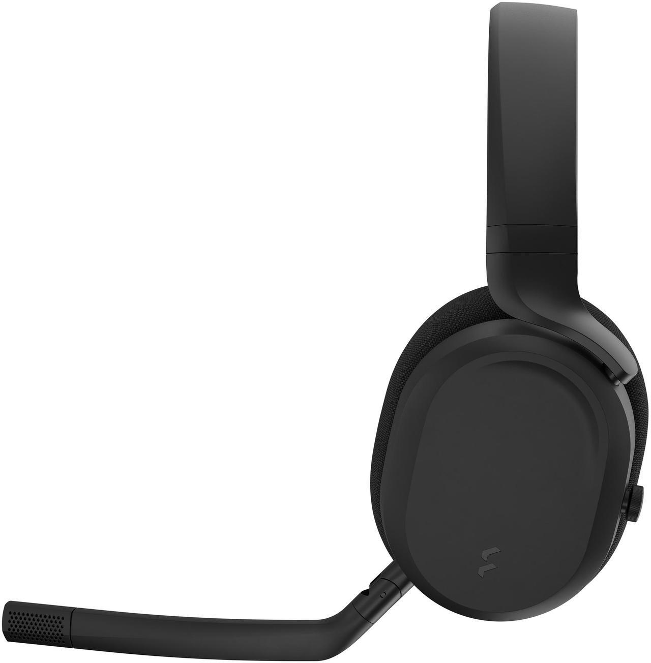 Alt view image 13 of 14 - Fractal Design Scape Dark RGB Wireless Gaming Headset w/ Immersive Audio, USB Dongle & BT 5.3, Charging Stand, 40-Hr Battery, compatible with PC, Mac, PS4, PS5, Switch, Mobile - Black (FD-HS-SCA1-01)