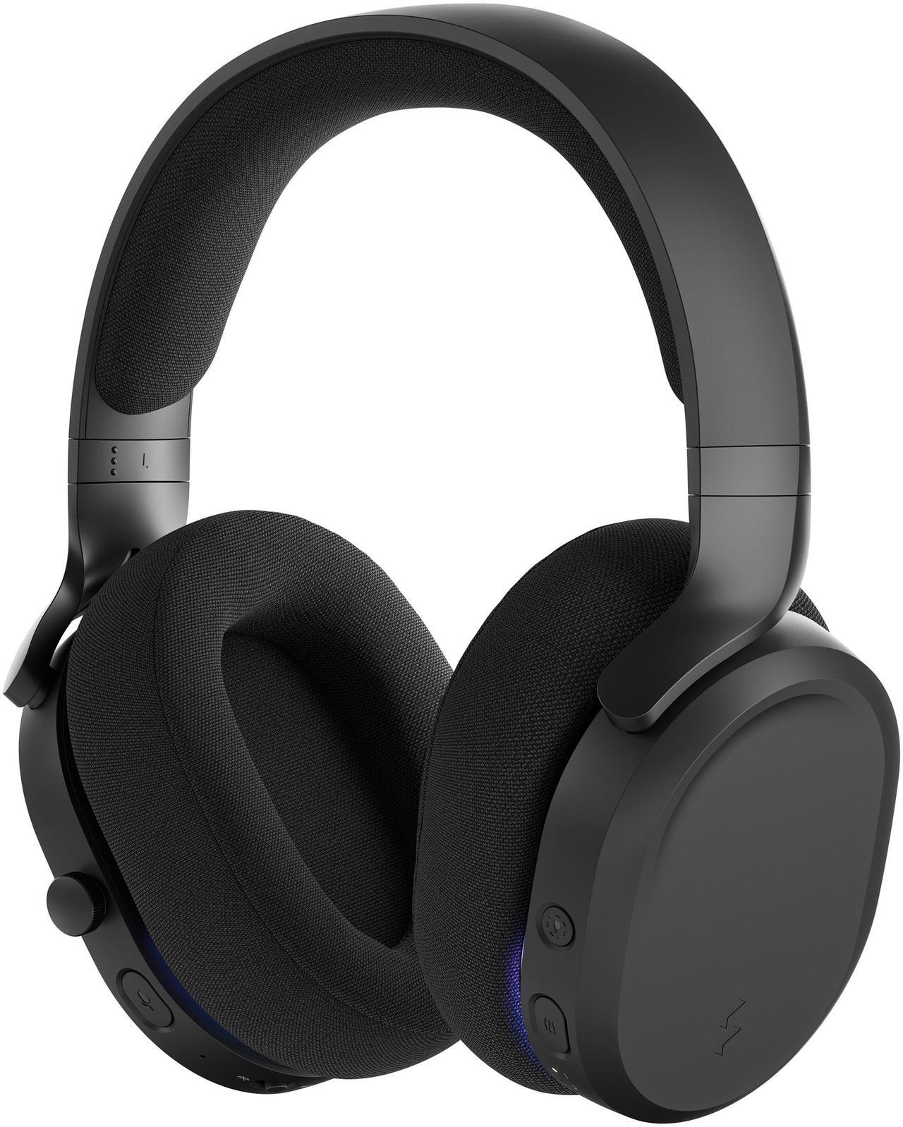 Alt view image 11 of 14 - Fractal Design Scape Dark RGB Wireless Gaming Headset w/ Immersive Audio, USB Dongle & BT 5.3, Charging Stand, 40-Hr Battery, compatible with PC, Mac, PS4, PS5, Switch, Mobile - Black (FD-HS-SCA1-01)