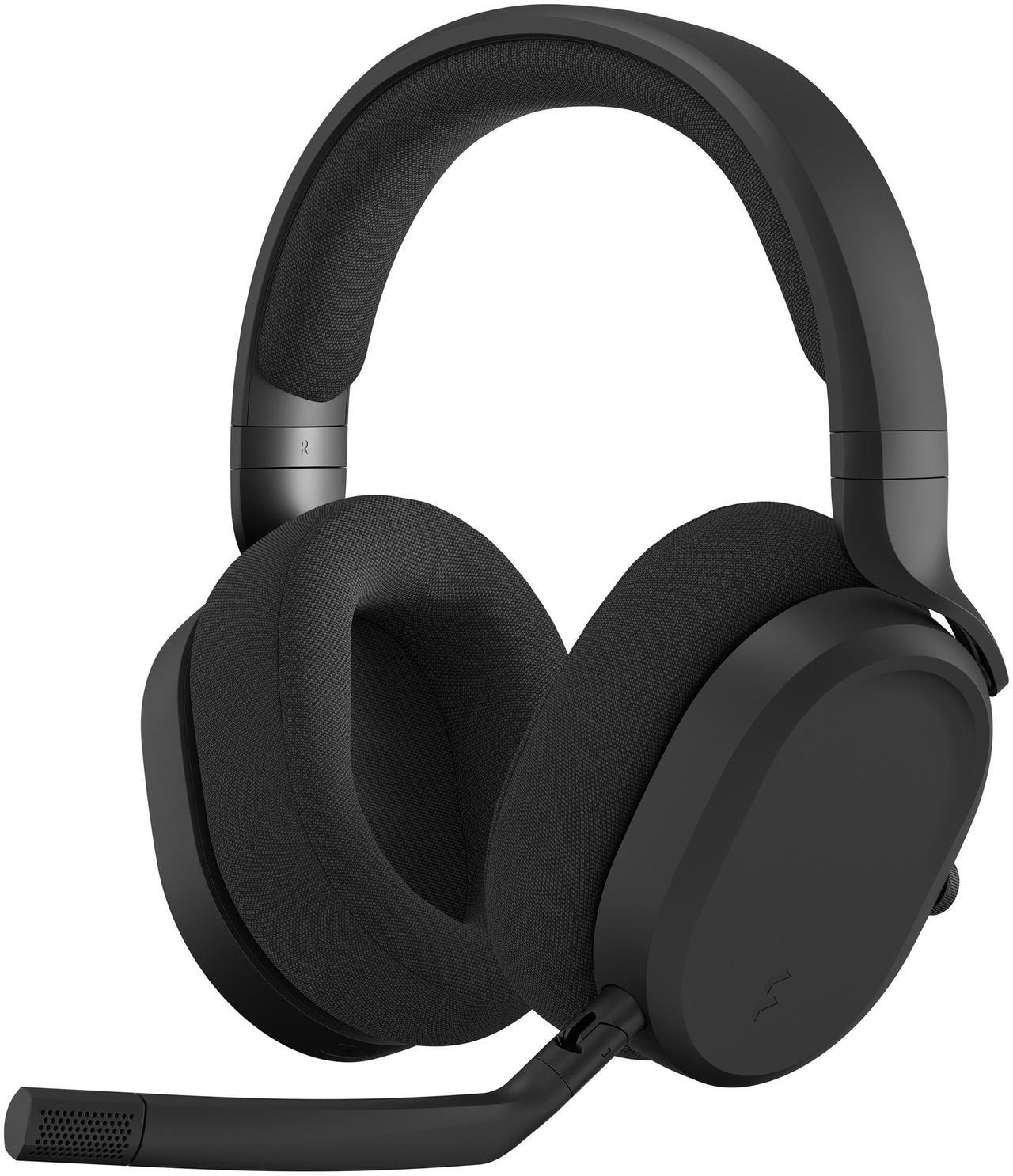 Alt view image 6 of 14 - Fractal Design Scape Dark RGB Wireless Gaming Headset w/ Immersive Audio, USB Dongle & BT 5.3, Charging Stand, 40-Hr Battery, compatible with PC, Mac, PS4, PS5, Switch, Mobile - Black (FD-HS-SCA1-01)
