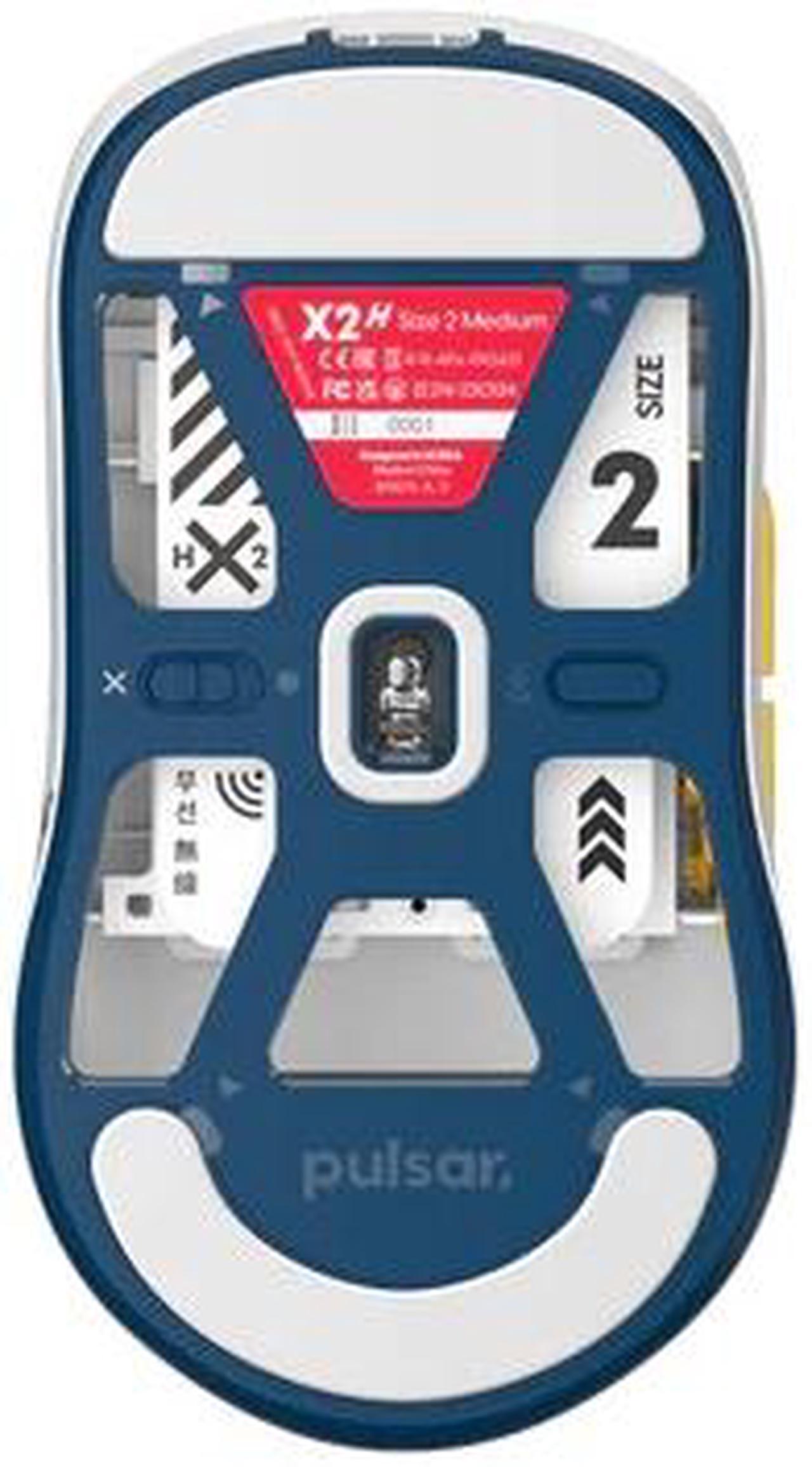 Alt view image 4 of 6 - Pulsar Gaming Gears X2H (High Hump) Demon Slayer Edition - Wireless Gaming Mouse, Ultra Lightweight 55g, PAW3395 26K DPI, 1ms Polling Rate, Optical, Symmetrical Shape, Lag-Free 2.4 GHz, Uzui Tengen