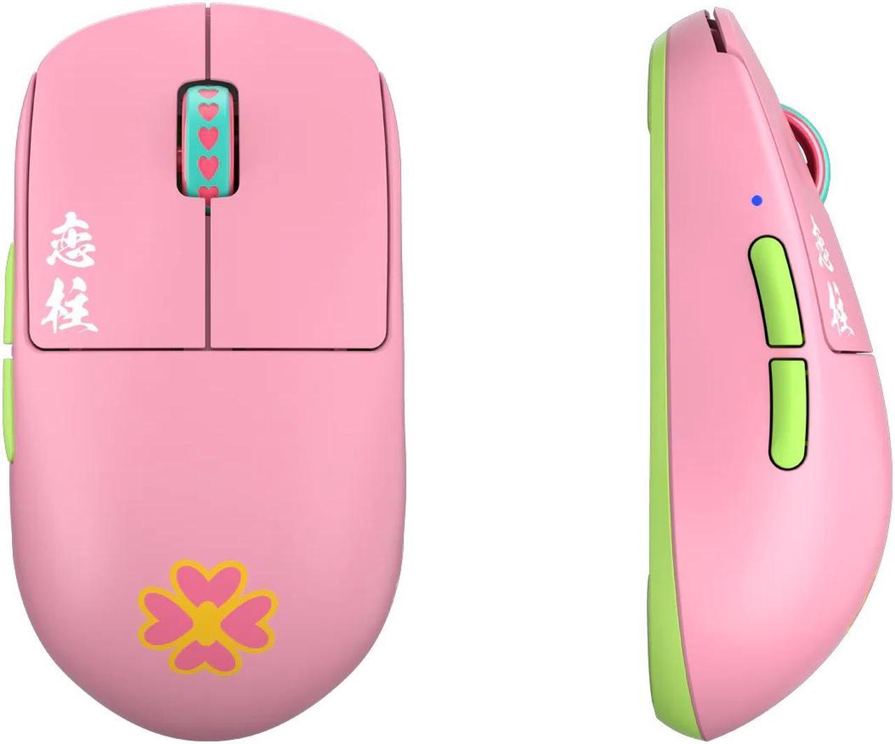 Alt view image 2 of 6 - Pulsar Gaming Gears X2H Mini (High Hump) Demon Slayer Edition - Wireless Gaming Mouse, Ultra Lightweight 53g, PAW3395 26K DPI, 1ms Polling, Optical, Symmetrical Shape, Lag-Free 2.4 GHz, Mitsuri