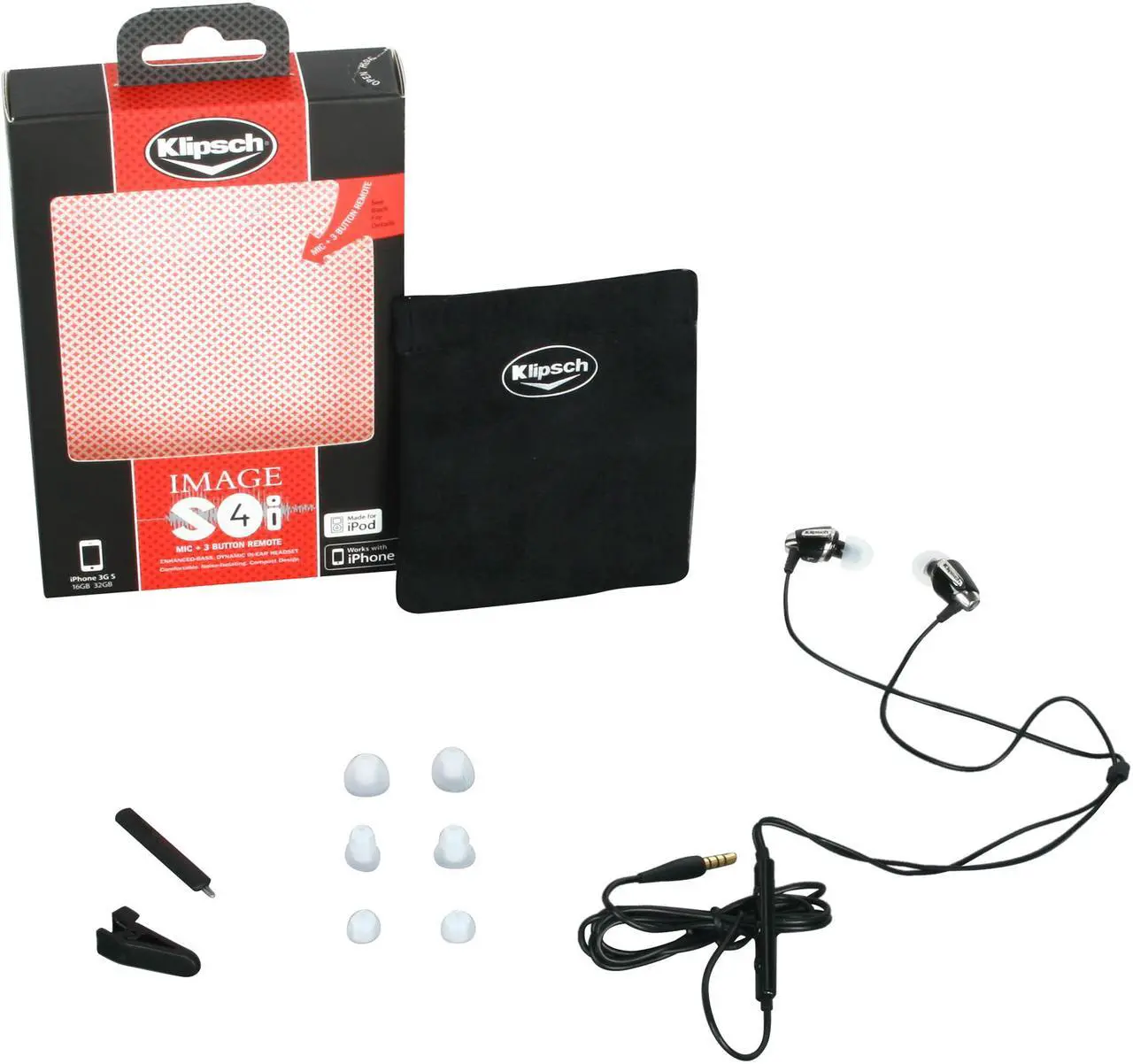 Alt view image 8 of 8 - Klipsch Image S4i 3.5mm Connector Canal In-Ear Earphone